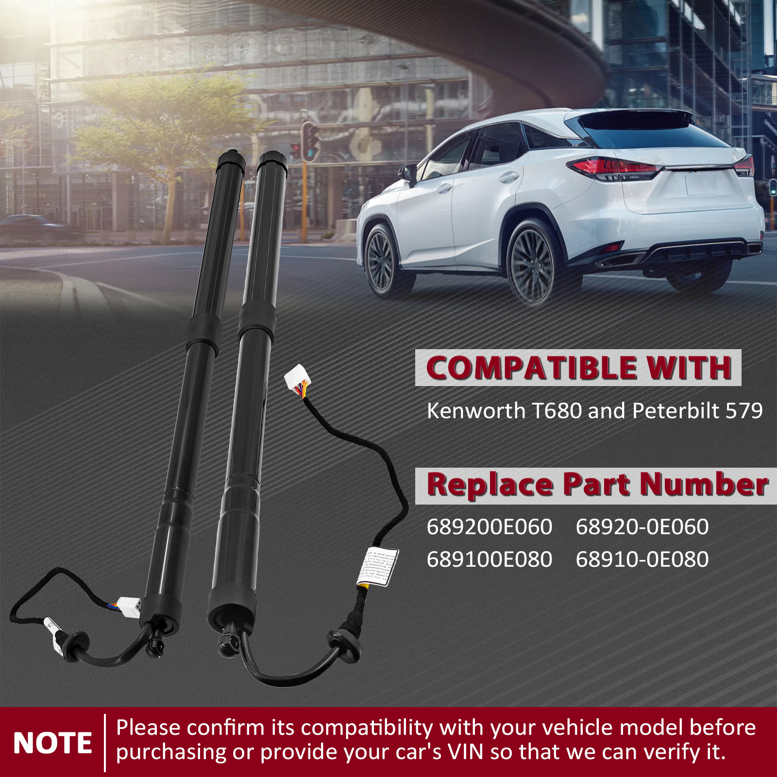 Rear Left & Right Tailgate Power Hatch Lift Support Shock Strut Compatible with Lexus RX350 RX450h 2020-2022