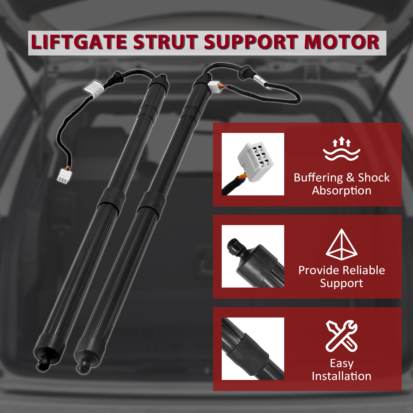 Rear Left & Right Tailgate Power Hatch Lift Support Shock Strut Compatible with Lexus RX350 RX450h 2020-2022