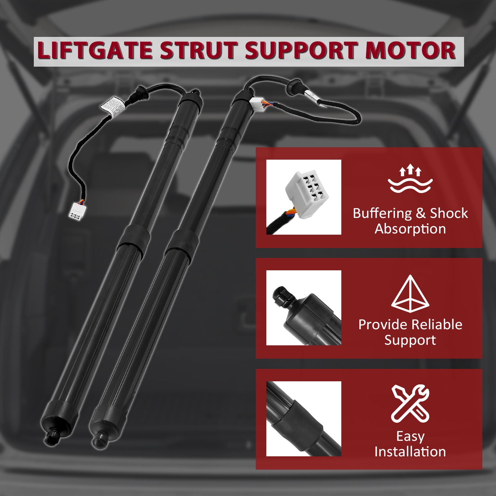Rear Left & Right Tailgate Power Hatch Lift Support Shock Strut Compatible with Lexus RX350 RX450h 2020-2022