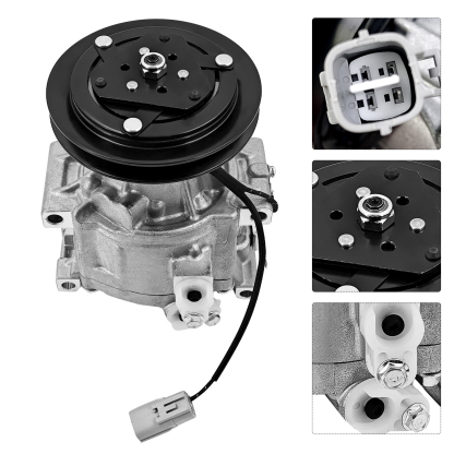 12V SCS06 Air Conditioning Compressor for Kubota Tractor M110 M120 M4900 M6800 M9000 M5700DHC M8200DHC ME8200DHC