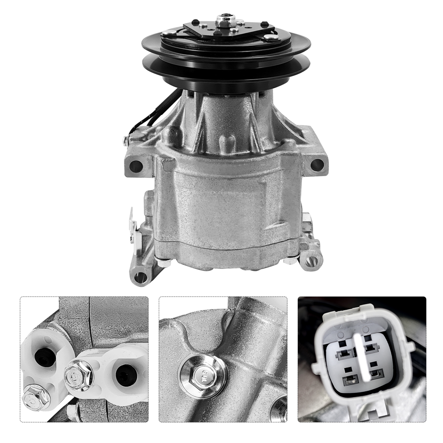 12V SCS06 Air Conditioning Compressor for Kubota Tractor M110 M120 M4900 M6800 M9000 M5700DHC M8200DHC ME8200DHC