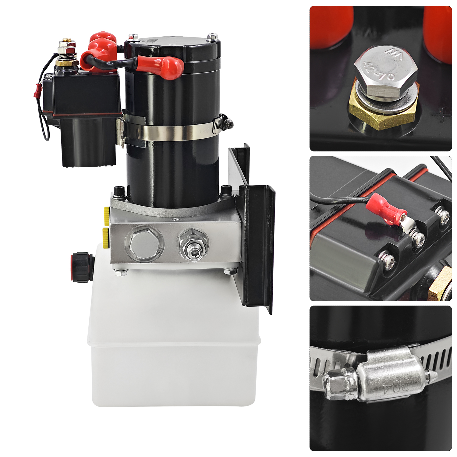 Hydraulic Power Unit w/2.7QT Pump Reservoir Kit Compatible with Lippert RV, 12VDC 0.8KW
