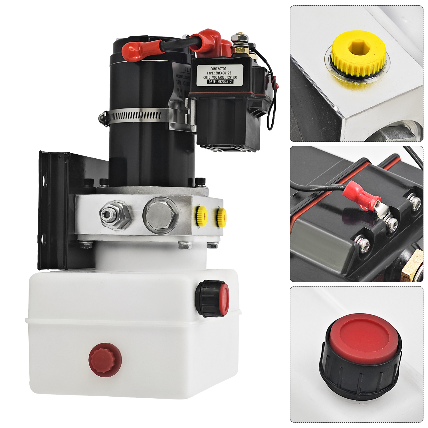 Hydraulic Power Unit w/2.7QT Pump Reservoir Kit Compatible with Lippert RV, 12VDC 0.8KW
