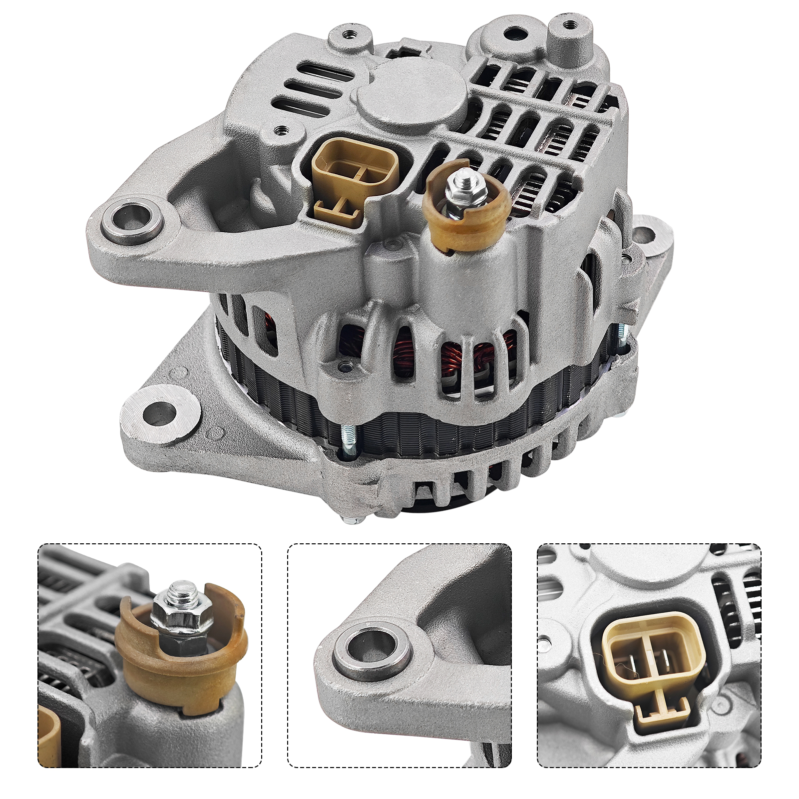 100A 12V Alternator for Kubota Caterpillar Ausa 143-28130 11921 A-80631 A2TCA077 554752RI