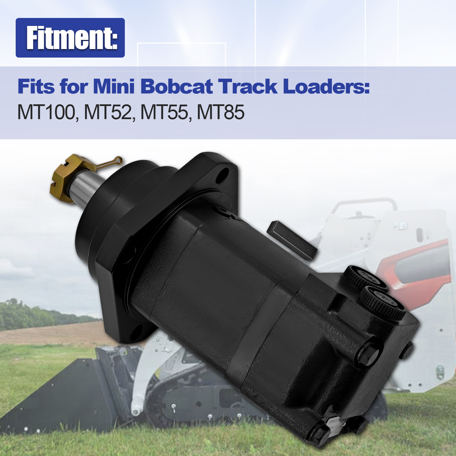 Hydraulic Drive Motor for Bobcat MT100 MT52 MT55 MT85 Mini Track Loaders
