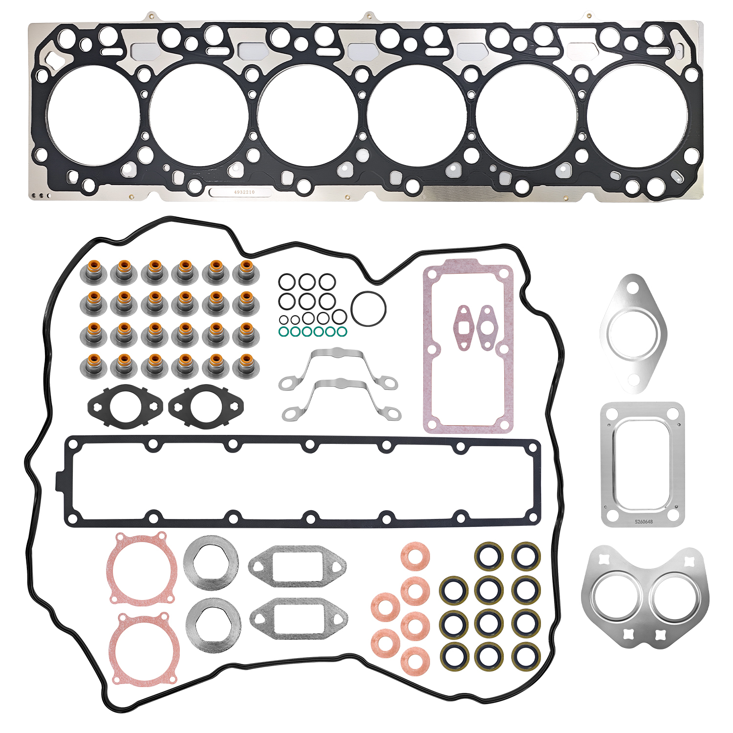 Engine Cylinder Head Gasket Sets fit for Dodge Ram 2500/3500/4500/5500, for Cummins 6.7L 2007-2012