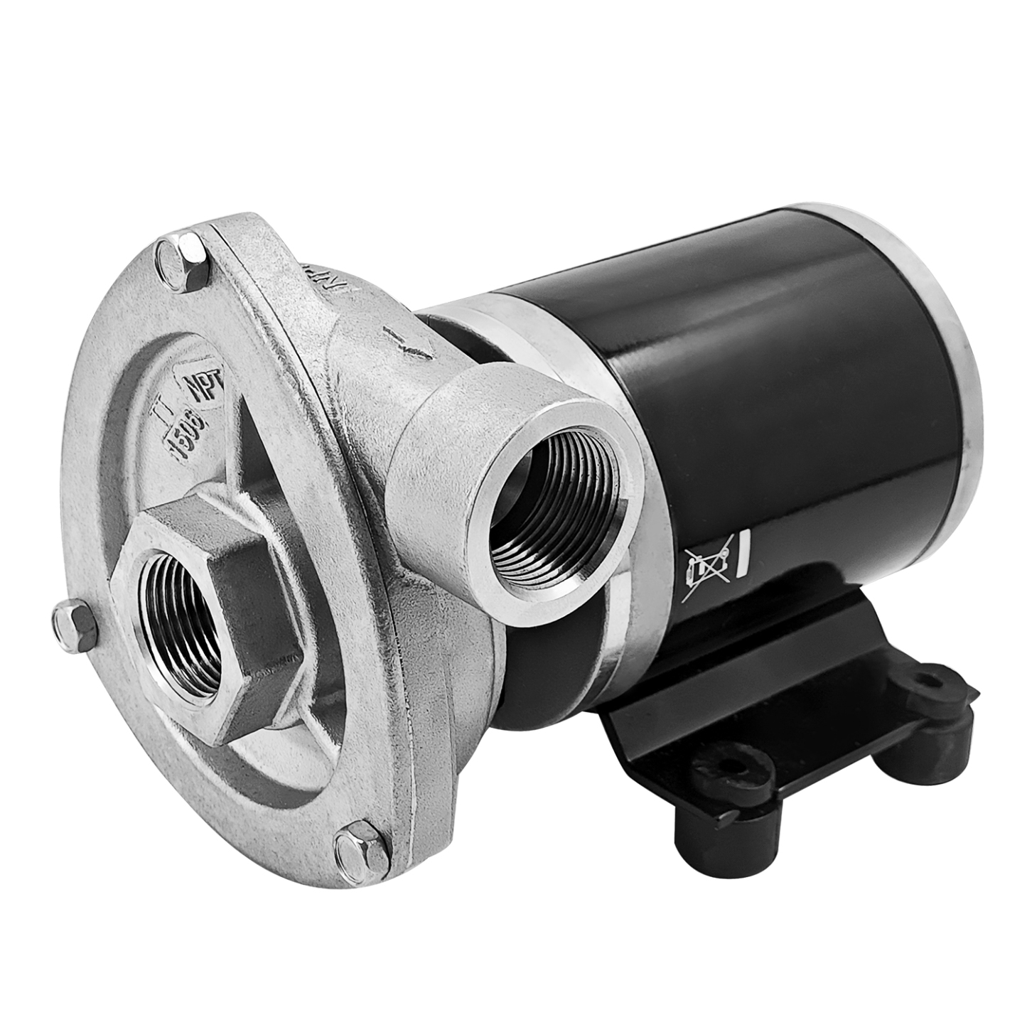 12V ‎29.7GPM Low-Pressure Marine Centrifugal Pump Replacement for Jabsco 50840-0012 Cyclon Centrifugal Pump 8.7Psi 3/4"NPT Stainless Steel Electric Water Pump for Marine & RV