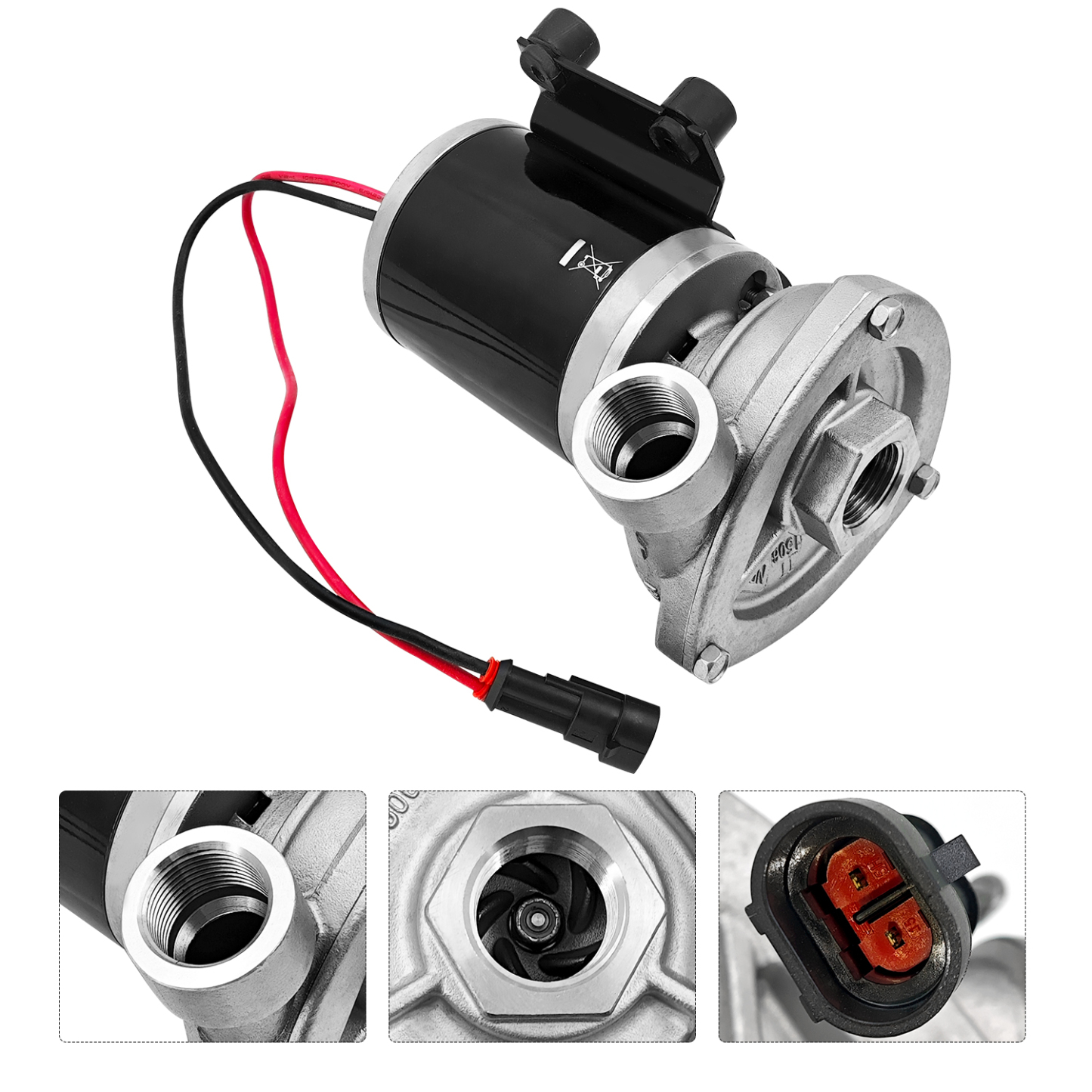 12V ‎29.7GPM Low-Pressure Marine Centrifugal Pump Replacement for Jabsco 50840-0012 Cyclon Centrifugal Pump 8.7Psi 3/4"NPT Stainless Steel Electric Water Pump for Marine & RV