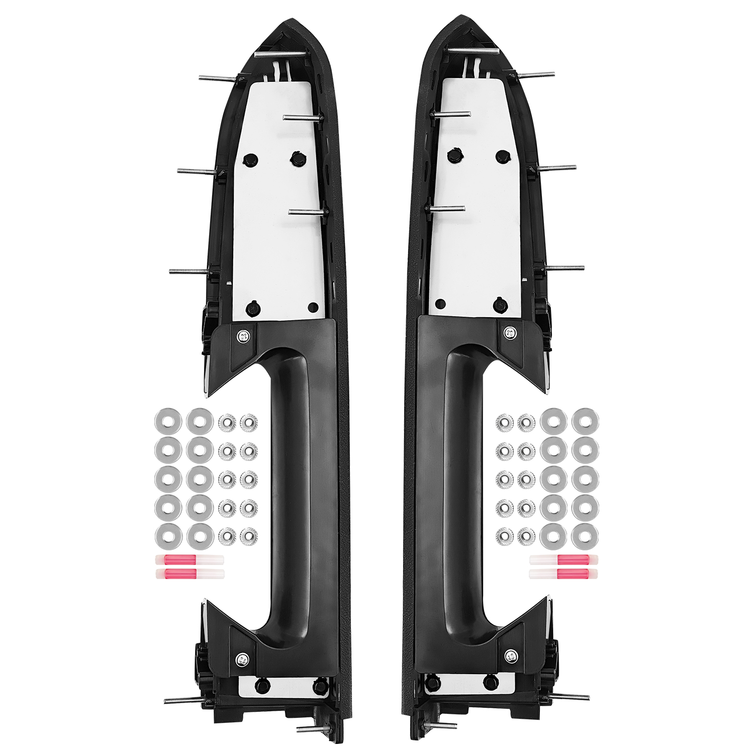 Black Front Left & Right Armrest Repair Kit for Chevy Silverado for GMC Sierra 1500 2500HD 3500HD 2010-2014