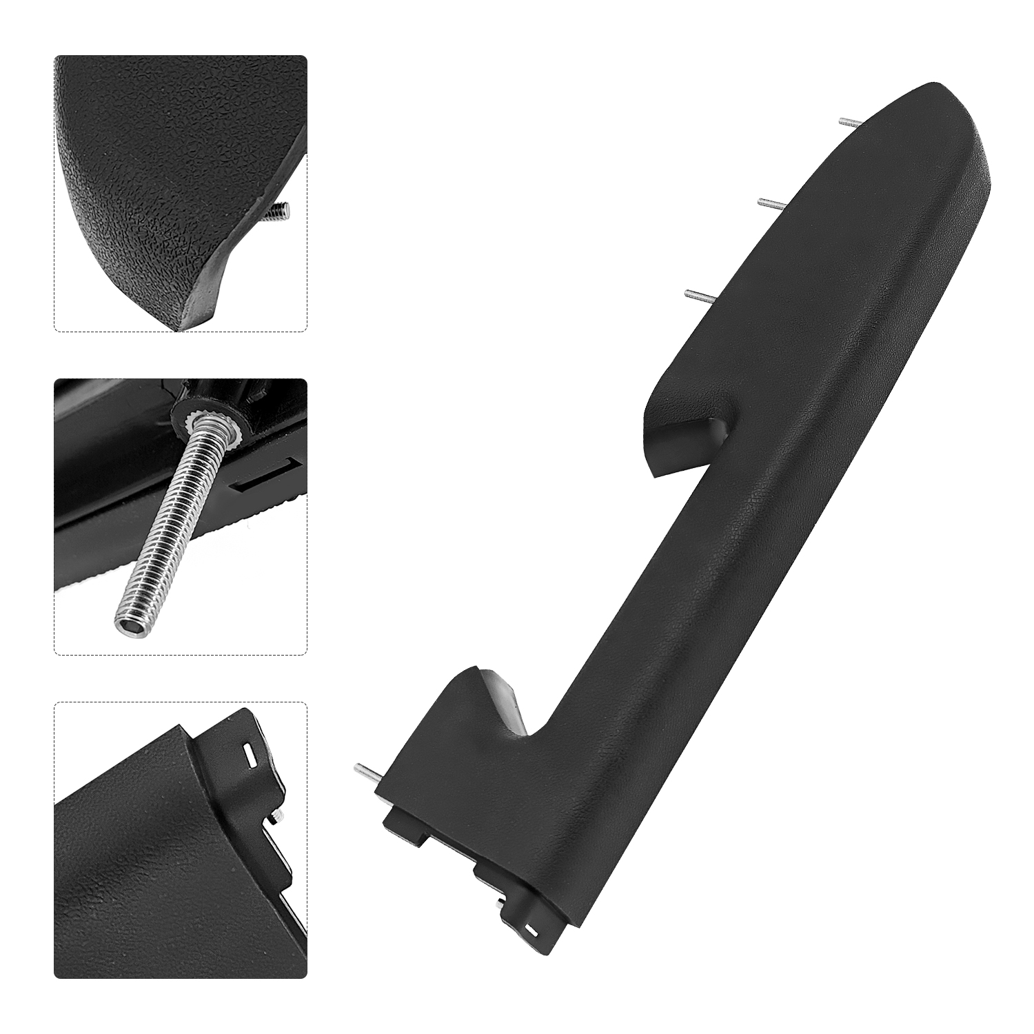 Black Front Left & Right Armrest Repair Kit for Chevy Silverado for GMC Sierra 1500 2500HD 3500HD 2010-2014