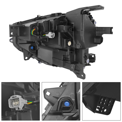 LED Headlight Assembly with Bulbs fit for Mitsubishi Eclipse Cross 2022-2025 (Right Passenger Side)