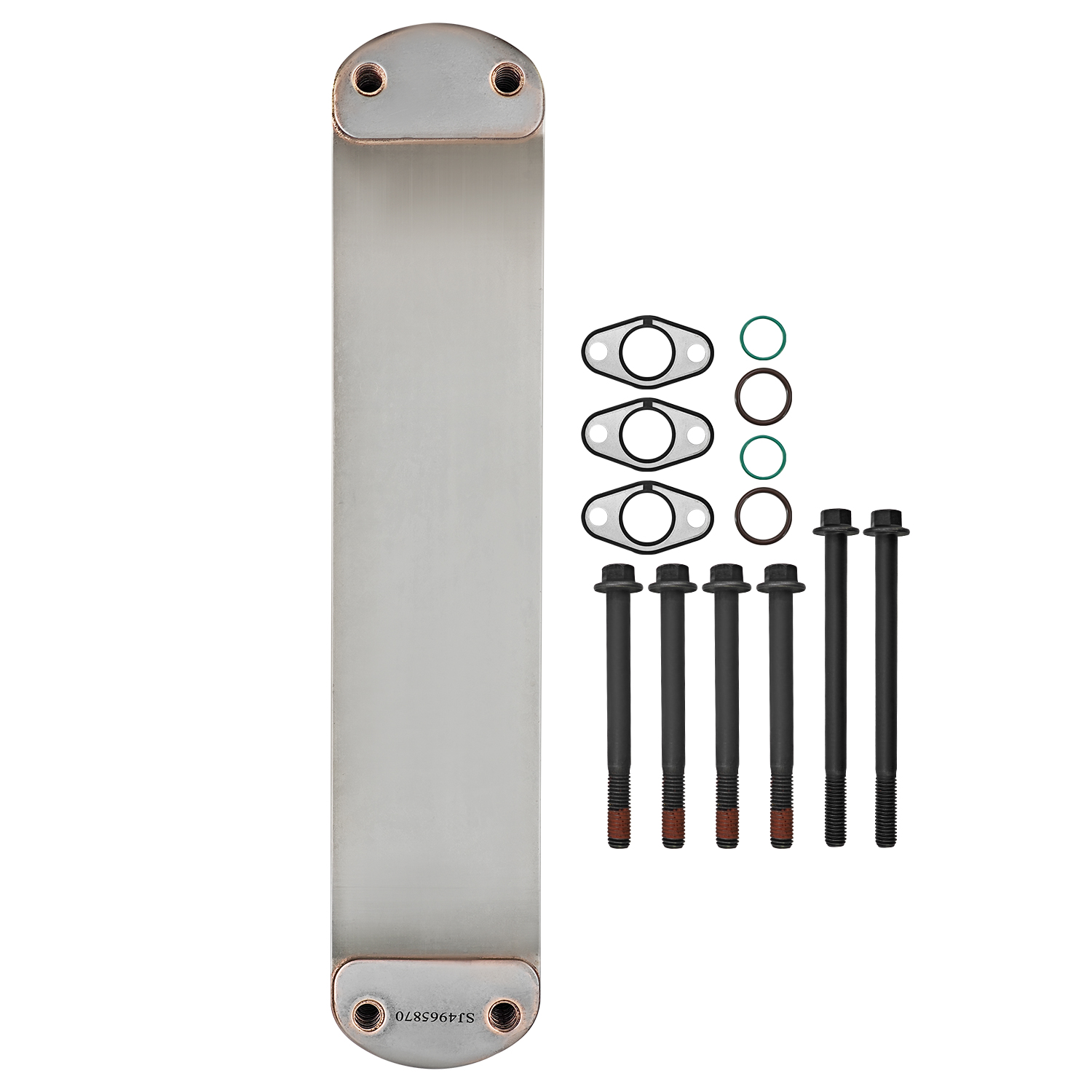 Engine Oil Cooler Kit for Cummins ISX15 QSX15 X15 Engines Oil Cooler with Gasket Sealing Washer and Screw