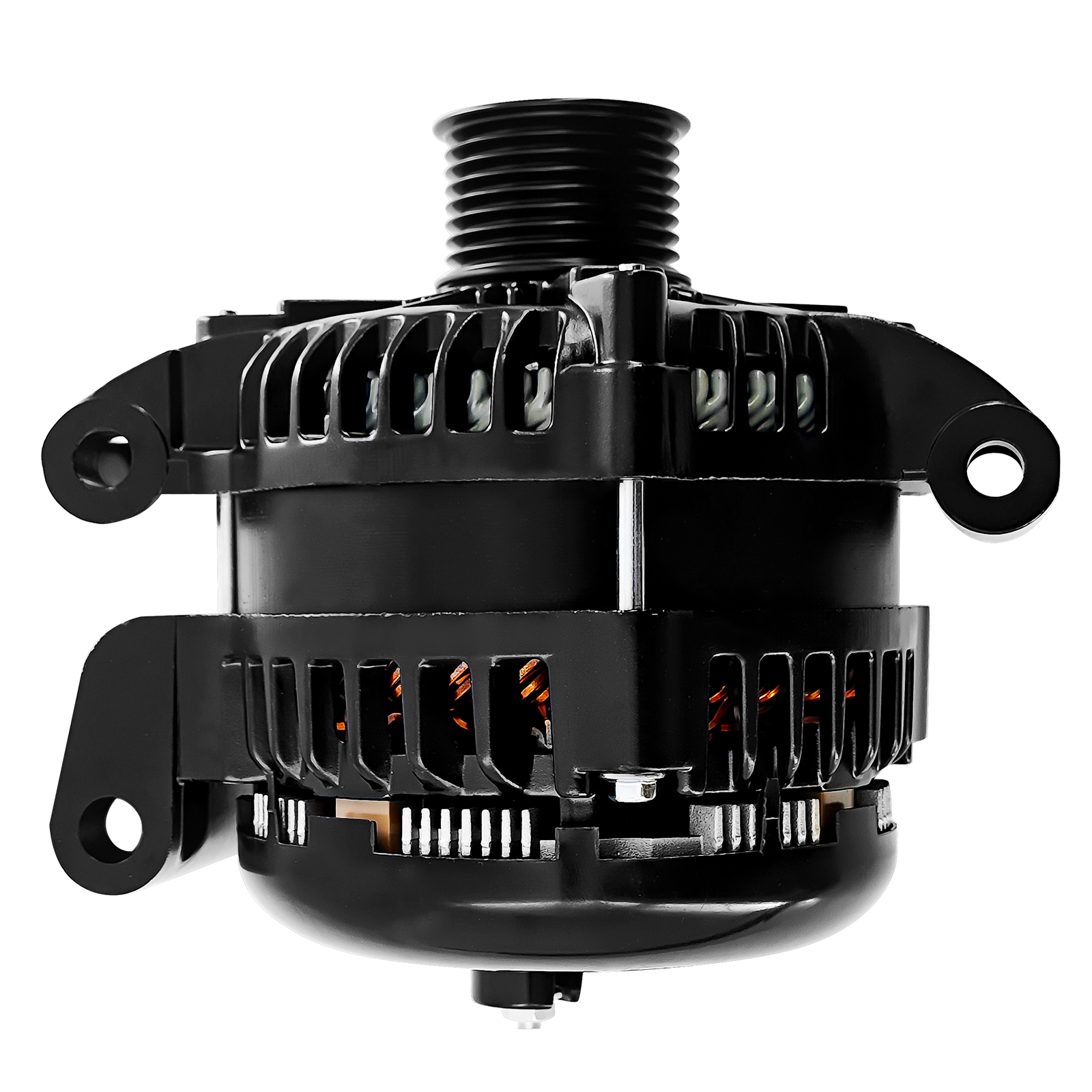High Output 350 Amp Alternator 6 Phase Hairpin 14V for Ford F250 F350 F450 F550 Super Duty Excursion 6.0L 7.3L V8 Diesel 1999-2007