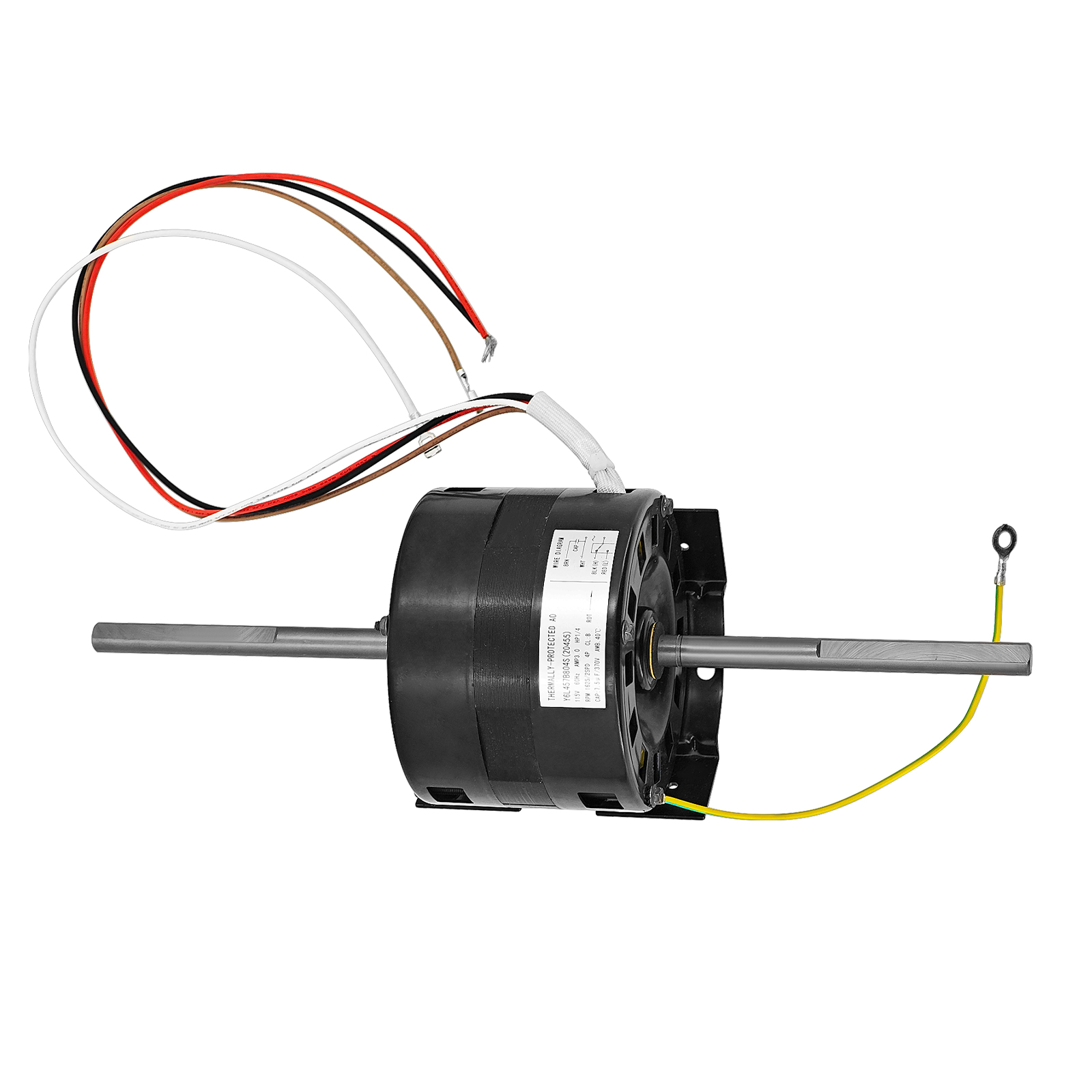 1/4HP 115V 1625RPM 2-Speed RV Air Conditioner Motor Assembly Replacement for Coleman 6757B311, RV Ac Fan Motor Fits for Century Replacement for AO Smith ORV4538 42 Frame