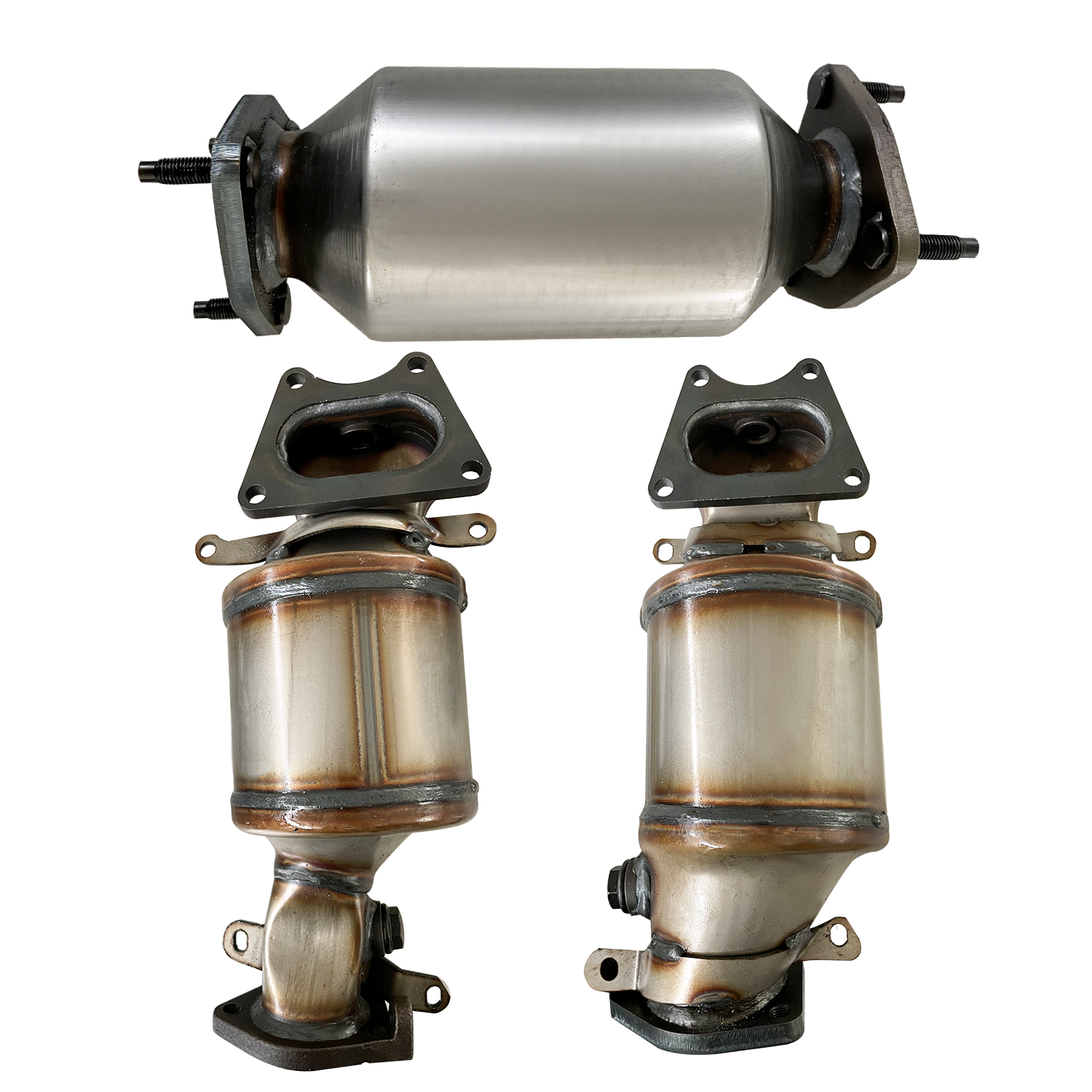 Catalytic Converter Bolts Gasket Set fit Honda Odyssey, Acura MDX, Saturn Vue 3.5L (LH 16450 + RH 16451 + Rear 16351)