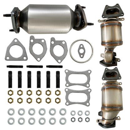 Catalytic Converter Bolts Gasket Set fit Honda Odyssey, Acura MDX, Saturn Vue 3.5L (LH 16450 + RH 16451 + Rear 16351)