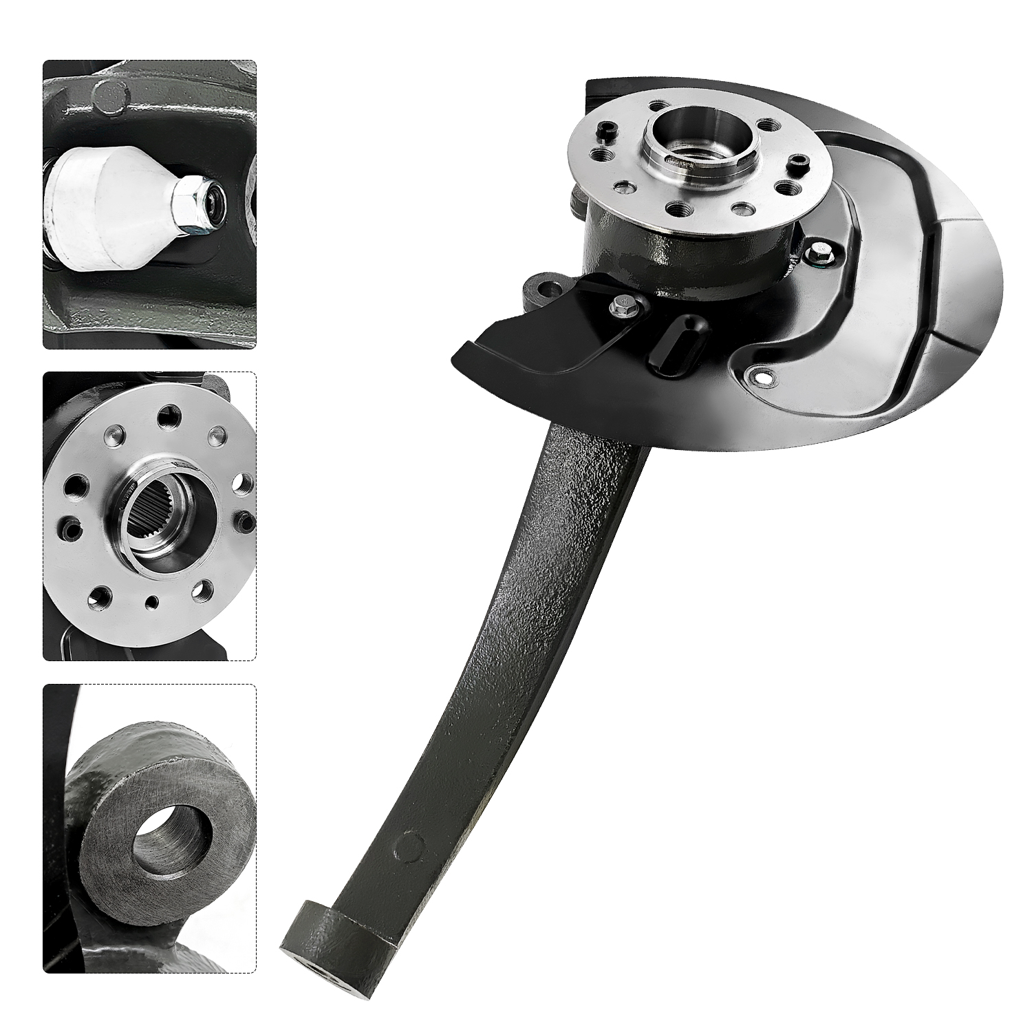 Front Left Steering Knuckle w/Wheel Bearing Hub Assembly for Mercedes ML320 ML350 ML500 ML550 GL320 GL350 GL450 GL500 GL550 2006-2012