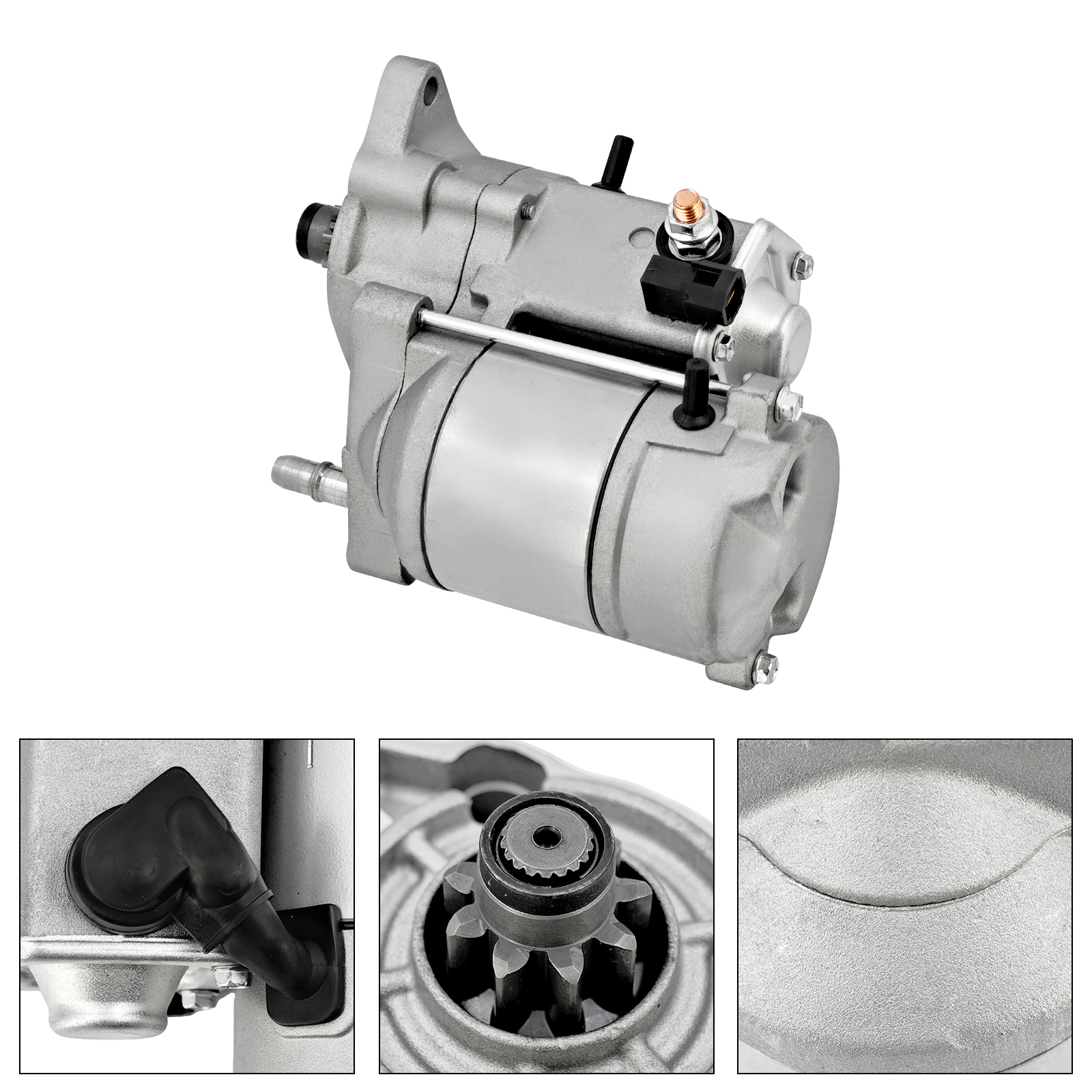 12V 1.4KW New Starter Motor for Kubota RTV-X1100C, RTV-X1120, RTV-X1140, RTV-X900, RTV1100, RTV1140