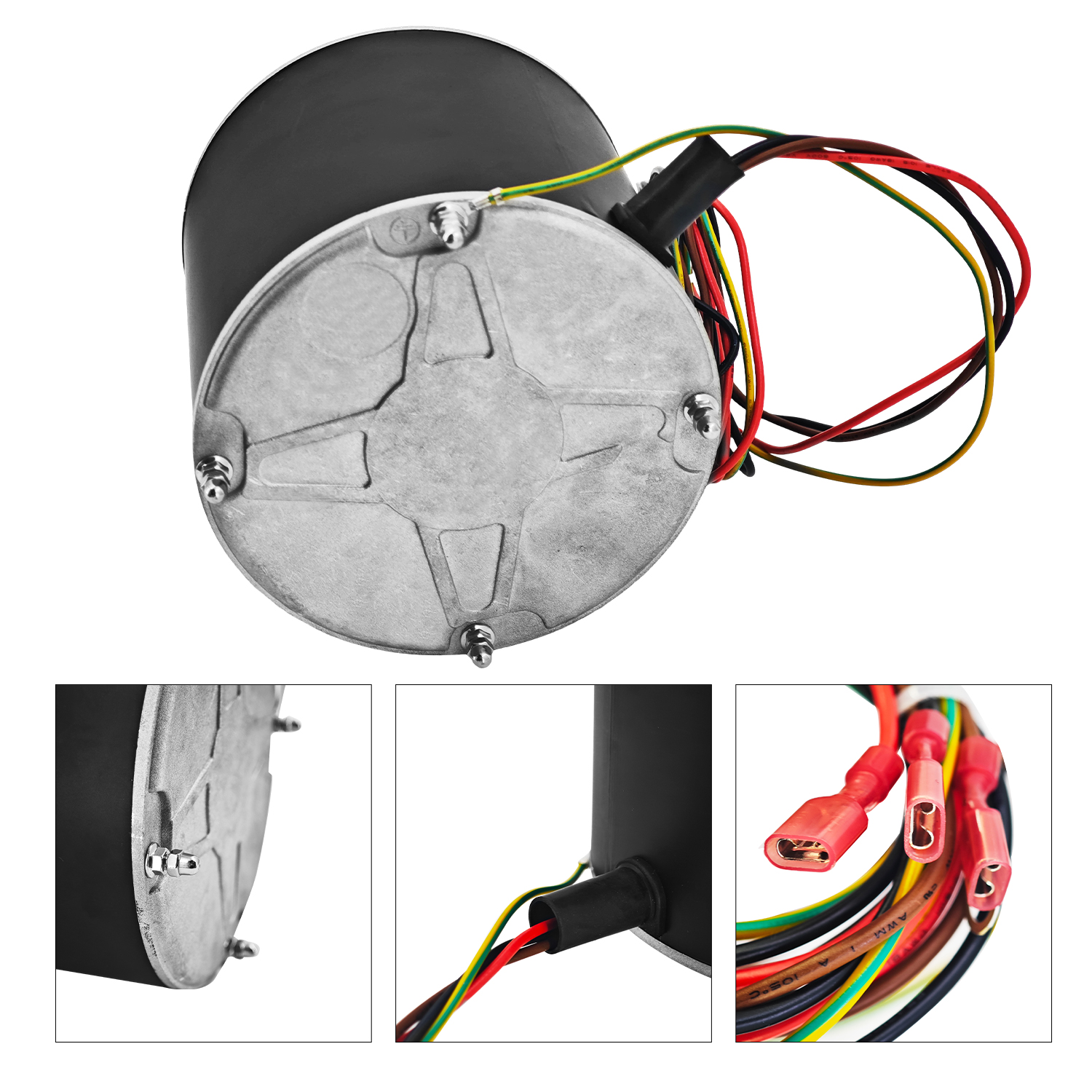 1/3HP 230V Fan Motor Kit w/Acorn Nut Kit for Pentair 473785 825/700RPM Fits for UltraTemp Pool and Spa Heat Pump