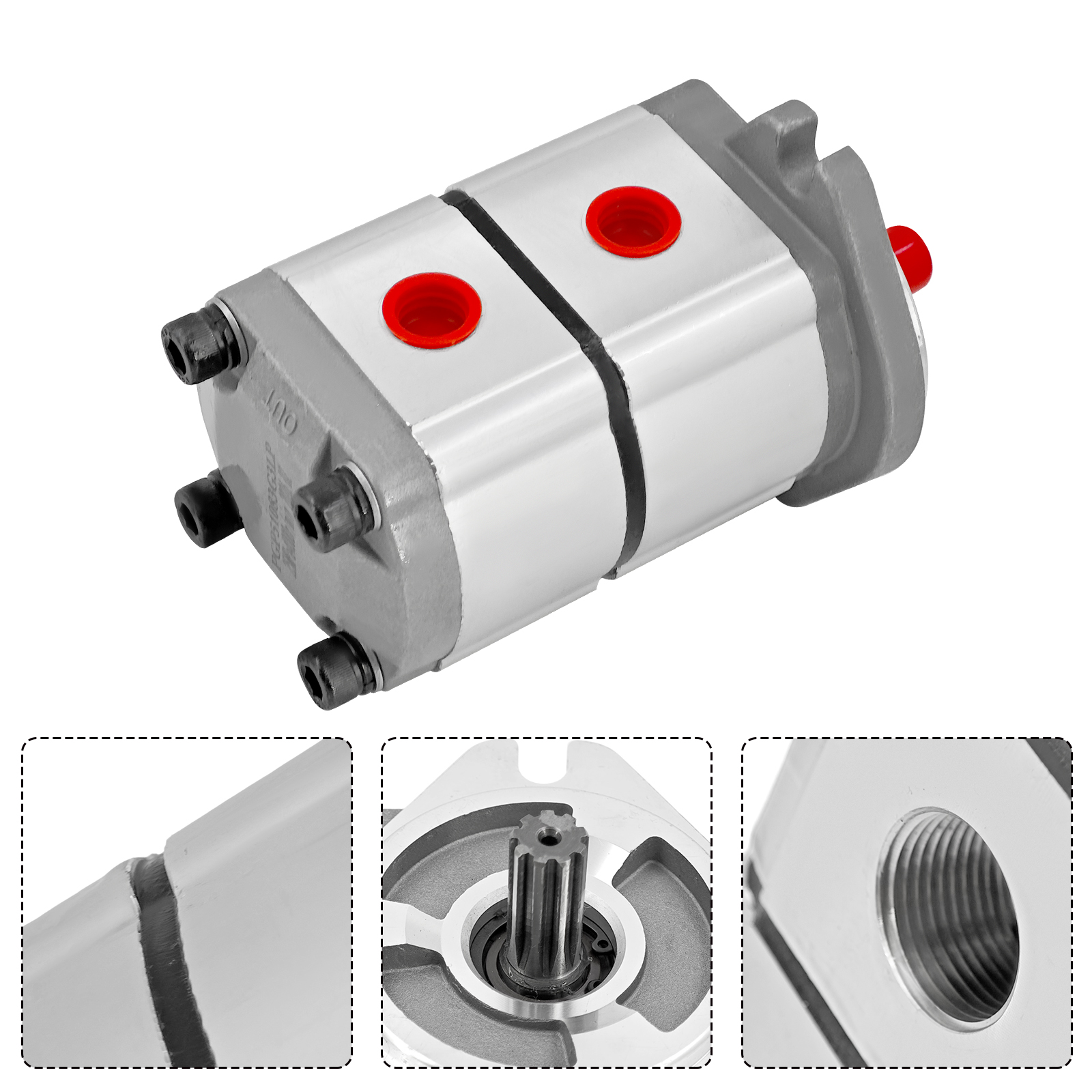 Hydraulic Gear Pump with Seal Kit Compatible with PGP Series