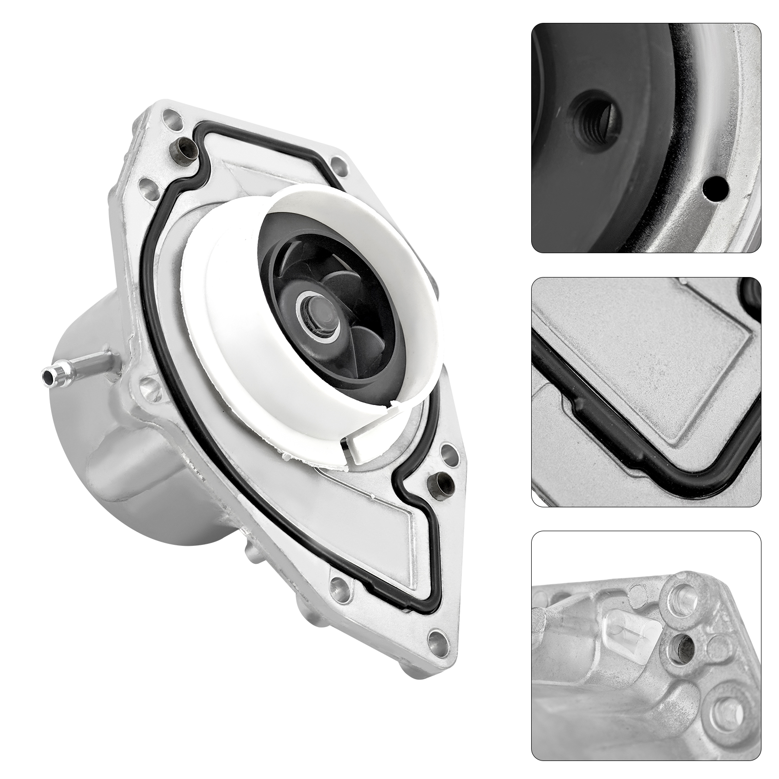 Coolant Water Pump with Vacuum for Bentley Bentayga 6.0L W12 2017-2023 for Bentley Continental GT 6.0L 2019-2024