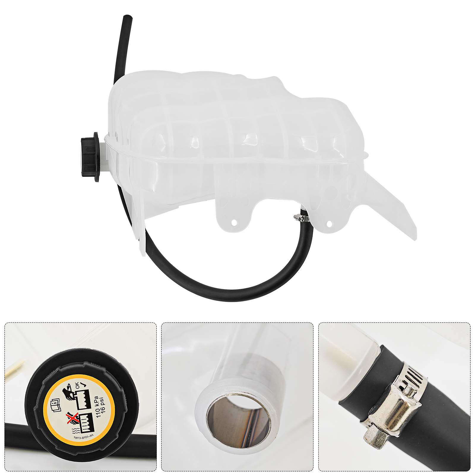 Coolant Reservoir Tank with Cap Tubing, Engine Coolant Overflow Recovery Reservoir Tank for Ford F-650 F-750 2004-2007 for IC Corporation for International Harvester 603-5110 