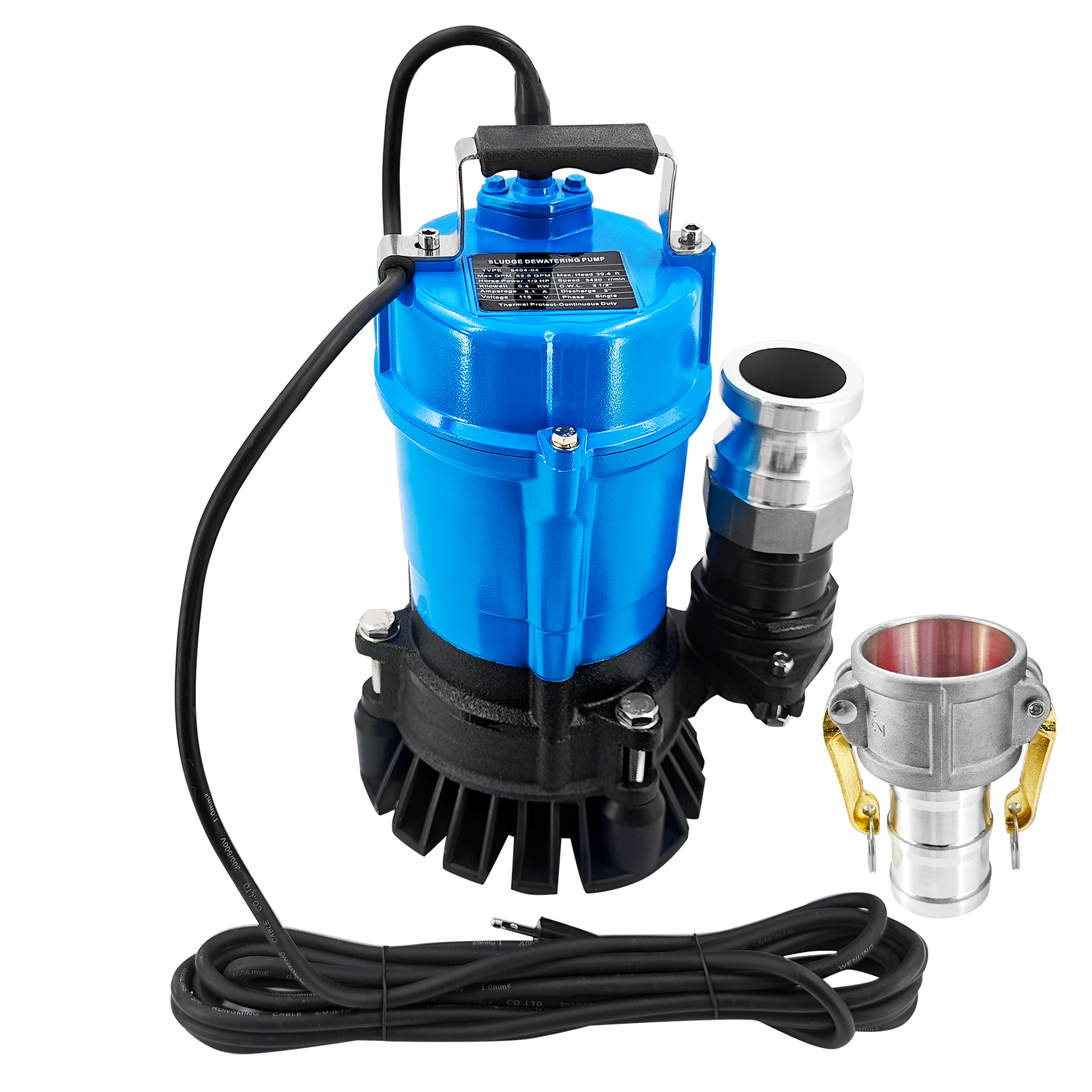 115V 1/2HP Sludge Dewatering Pump Fits for Allegro 9404-04 Sludge Pump 52.8GPM 3600RPM