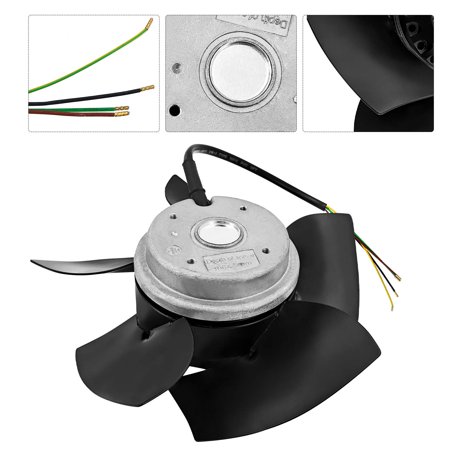 Axial Cooling Fan 400/480VAC 0.26A Fit for Ebmpapst A2D210-AB10-05 for Siemens M2D068CF Axial Fan for Spindle Servo Motor 