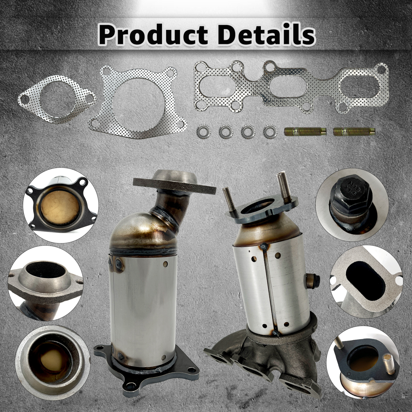 Front and Rear Catalytic Converter Fit for 2011-2014 Ford Edge 3.5L 3.7L MKX 3.7L