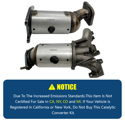 Front and Rear Catalytic Converter Fit for 2011-2014 Ford Edge 3.5L 3.7L MKX 3.7L