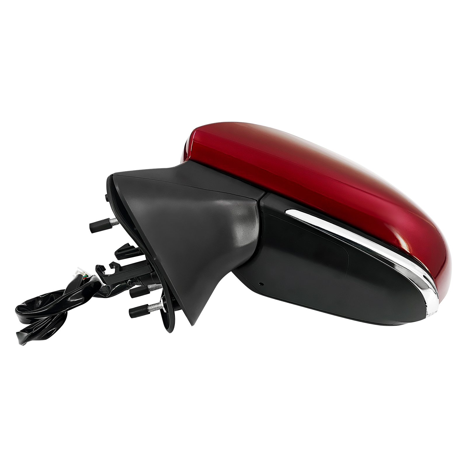 Left Driver Side Mirror Assembly for Toyota 2018-2026 Camry -7-Pins Ruby Flare Red 3T3 w/Blind Spot, Heated, Power Glass Adjustment, Turn Signal