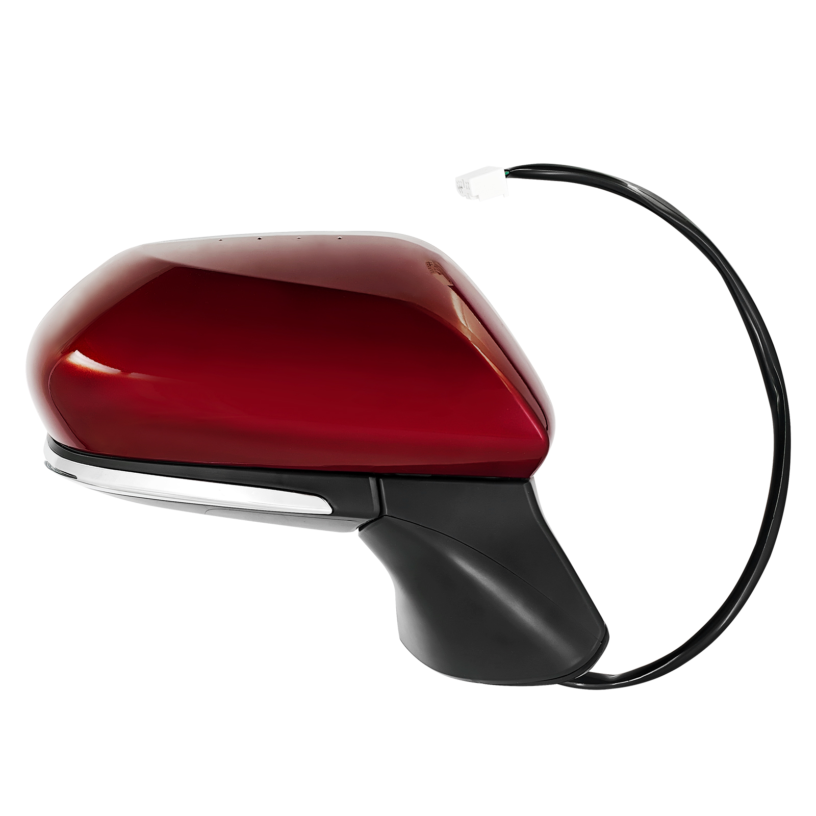Right Passenger Side Mirror Assembly for Toyota 2018-2026 Camry -7-Pins Ruby Flare Red 3T3 w/Blind Spot, Heated, Power Glass Adjustment, Turn Signal