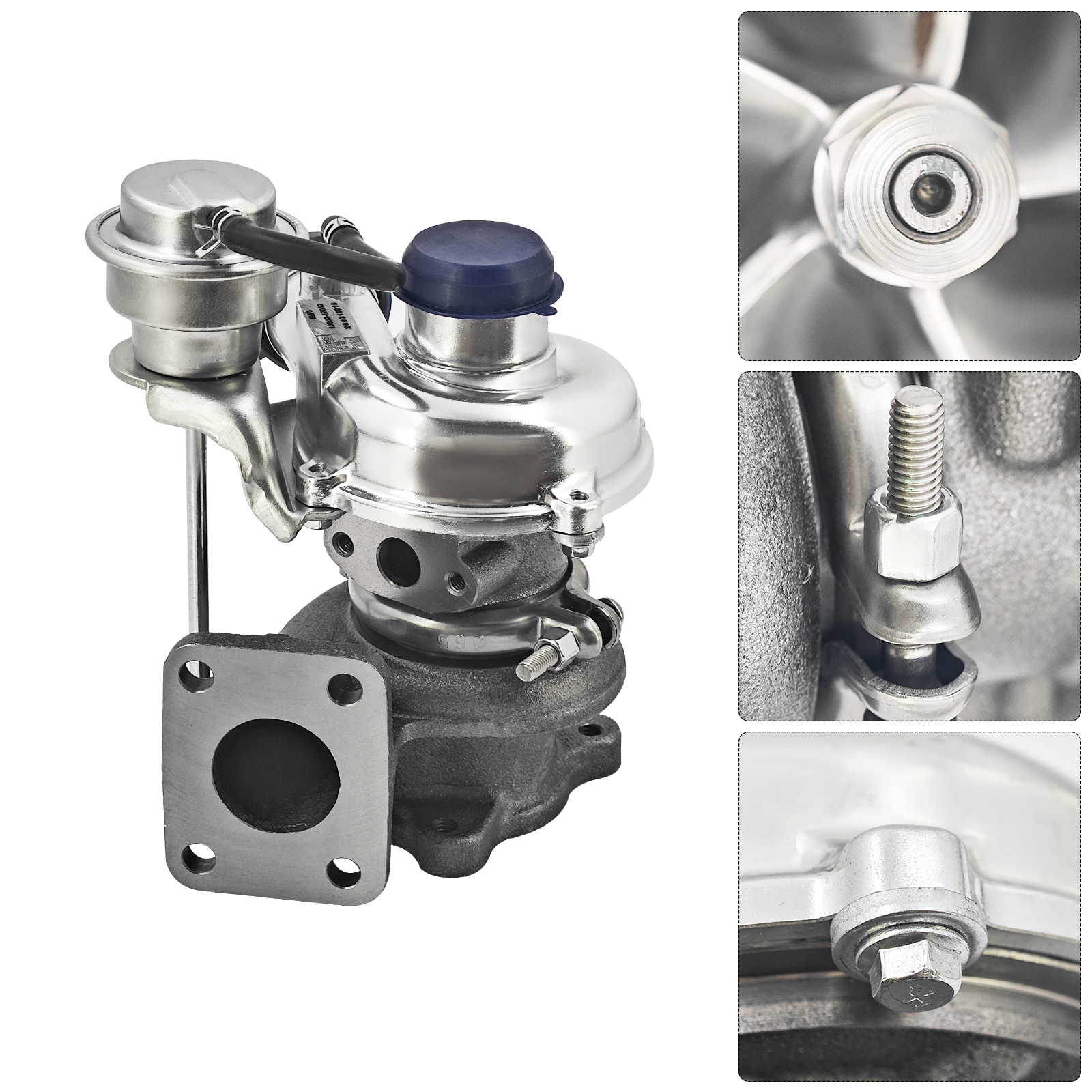 RHF3 Turbocharger w/Gasket Kit Compatible with Kubota D1703 D1803 V2203 V2403 V2607 Engine Fit for Kubota KX040-4 KX057-4 KX161-3ST KX91-3S2