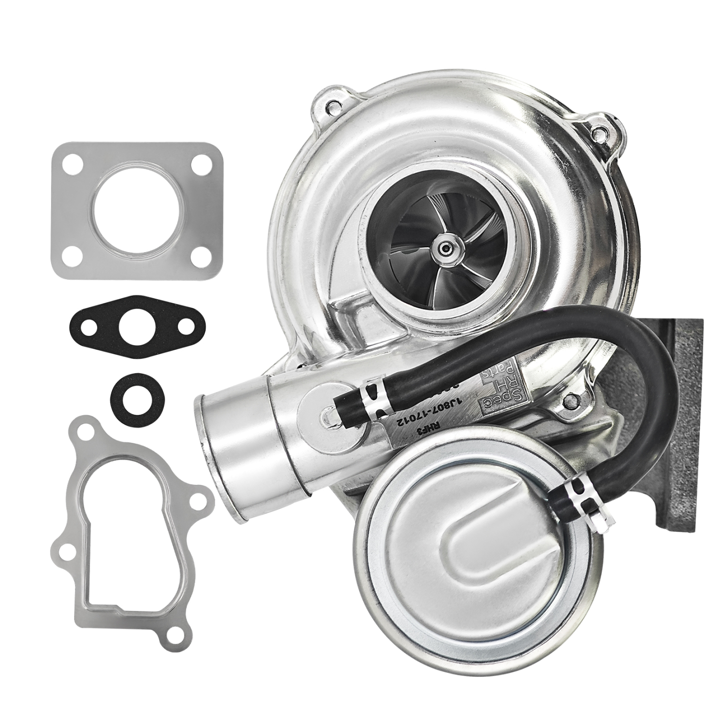 RHF3 Turbocharger w/Gasket Kit Compatible with Kubota D1703 D1803 V2203 V2403 V2607 Engine Fit for Kubota KX040-4 KX057-4 KX161-3ST KX91-3S2