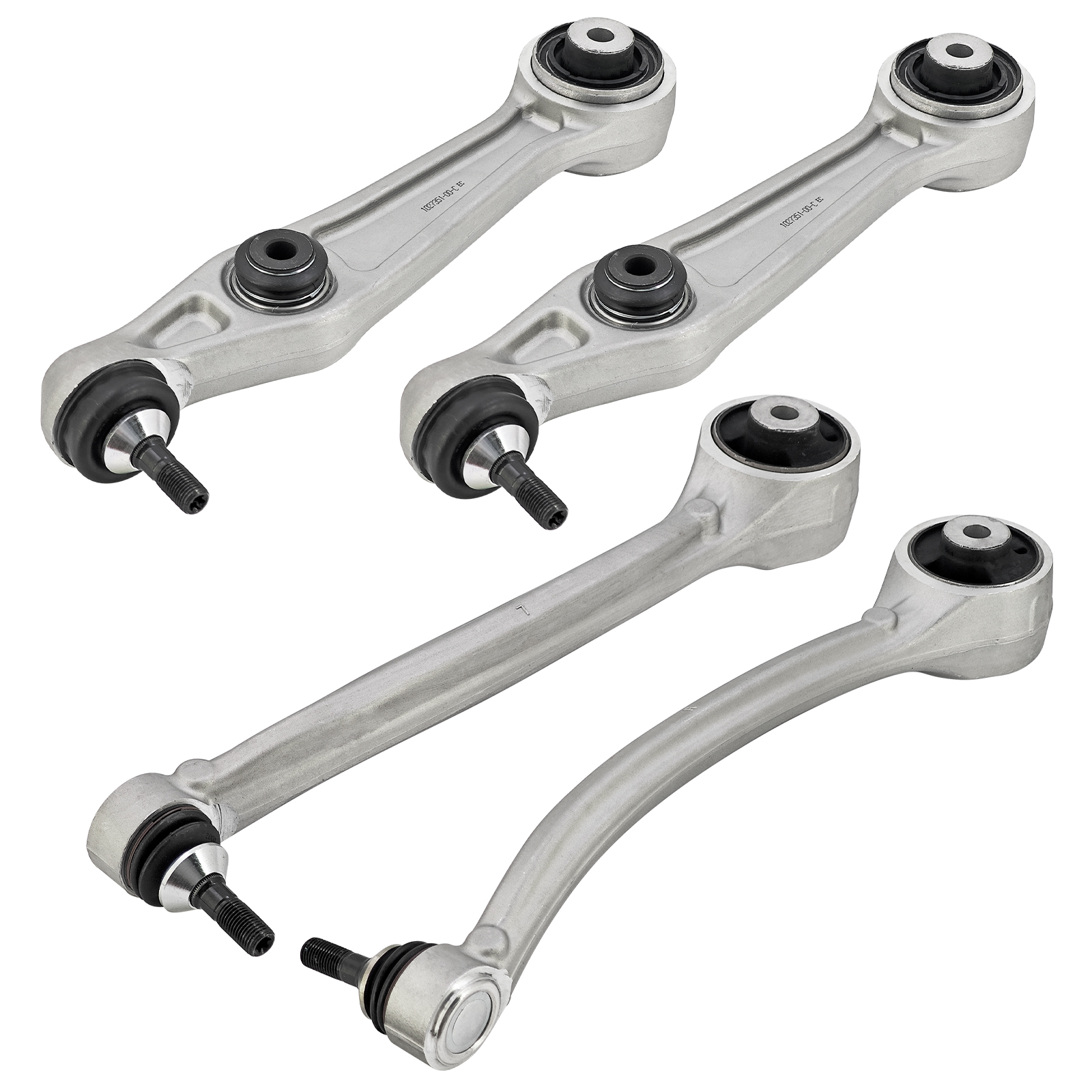 4pcs Front Lower Forward Rearward Control Arms w/Ball Joints for Tesla Model S X 2012-2024