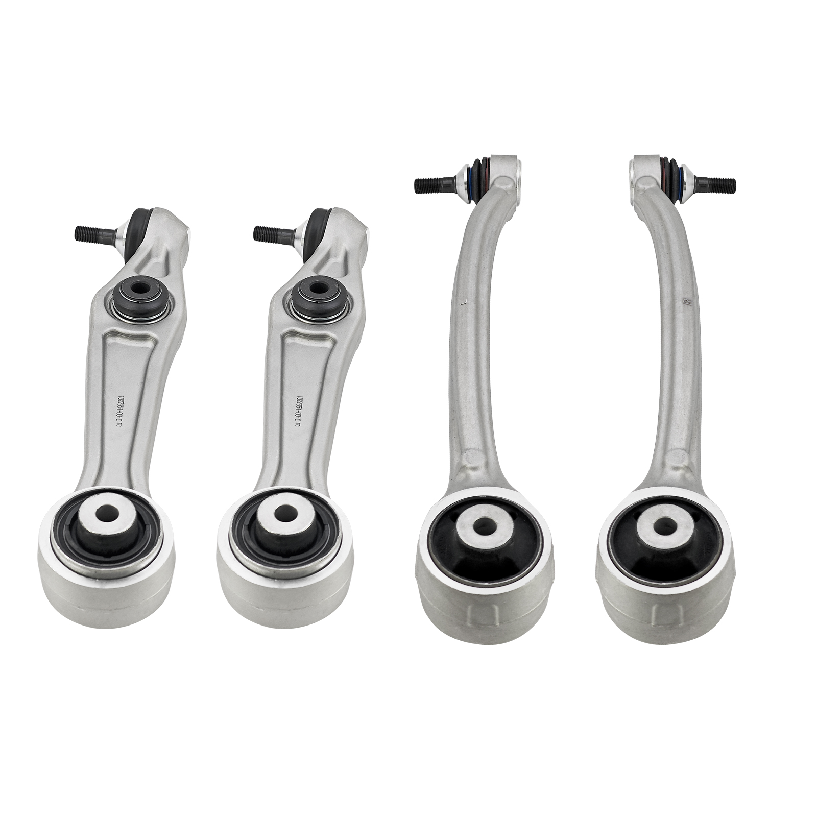 4pcs Front Lower Forward Rearward Control Arms w/Ball Joints for Tesla Model S X 2012-2024