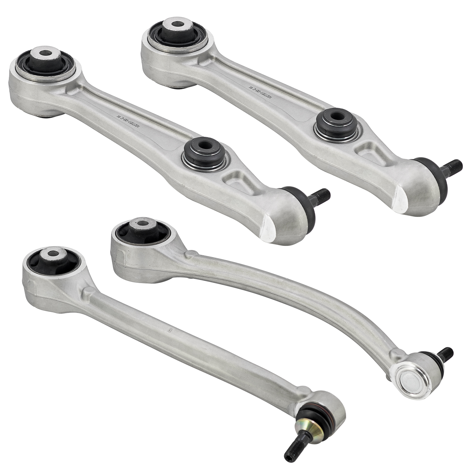4pcs Front Lower Forward Rearward Control Arms w/Ball Joints for Tesla Model S X 2012-2024