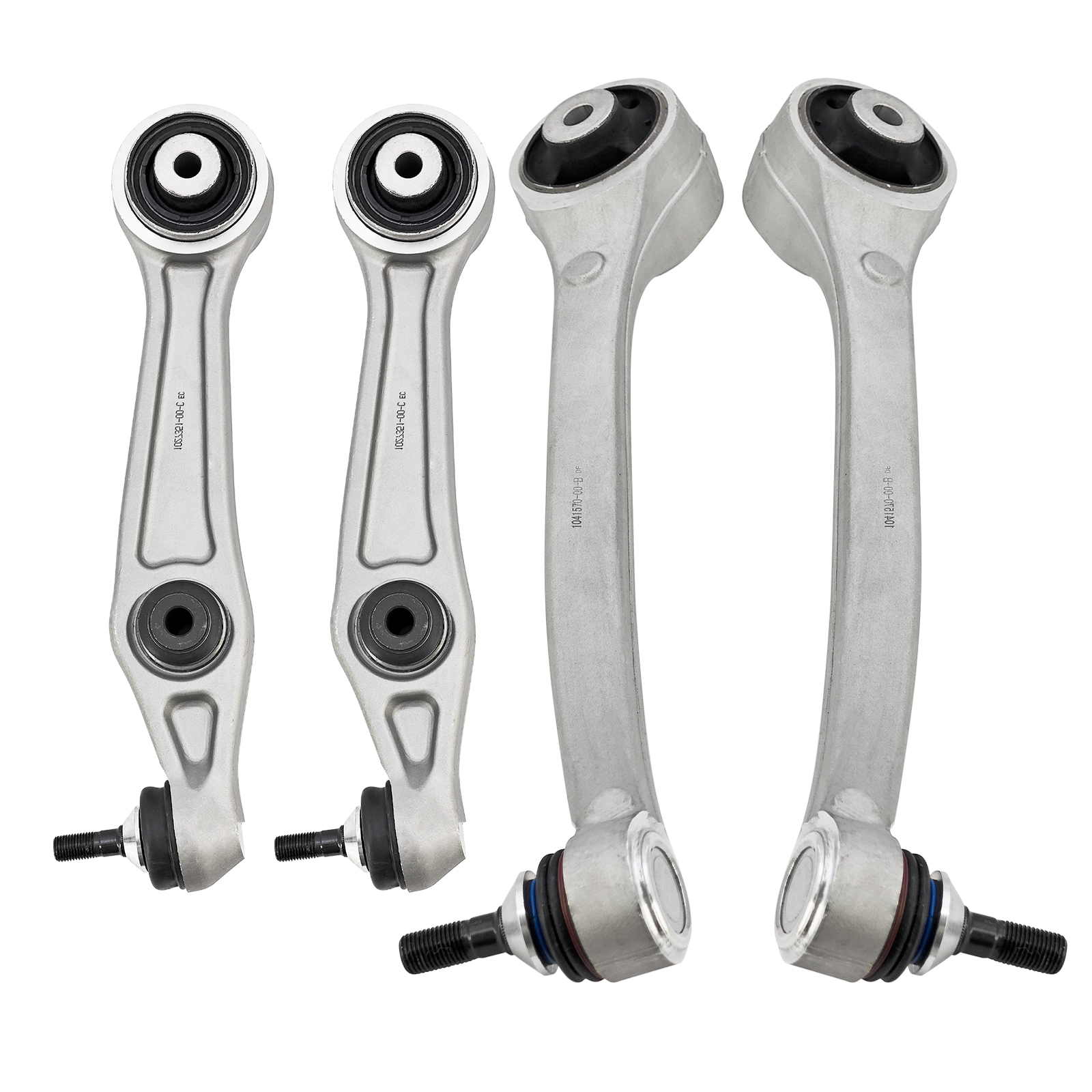 4pcs Front Lower Forward Rearward Control Arms w/Ball Joints for Tesla Model S X 2012-2024