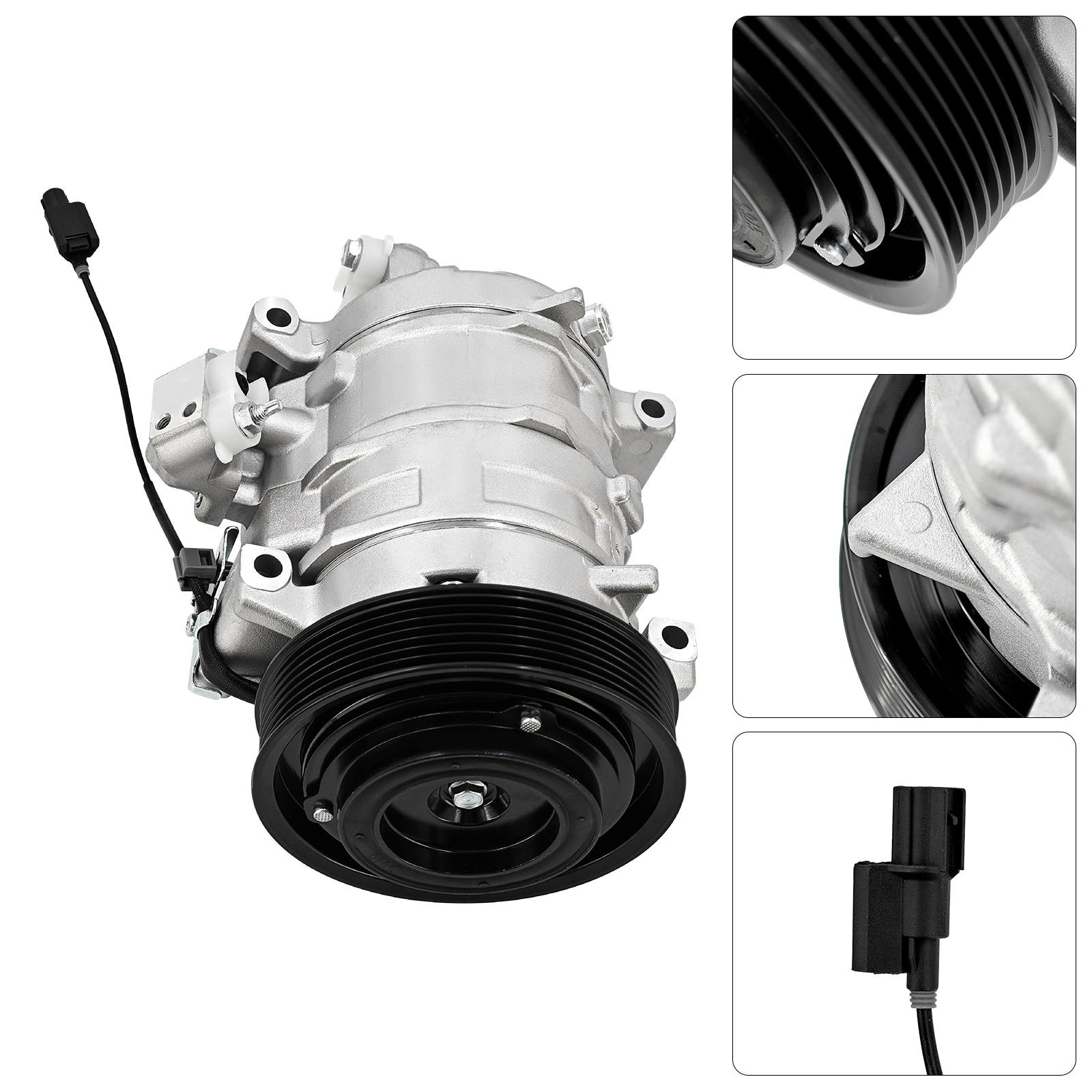 A/C Compressor 12V 7Grooves for Honda Accord 2008-2012 2.4L 3.5L & 2012-2015 Crosstour