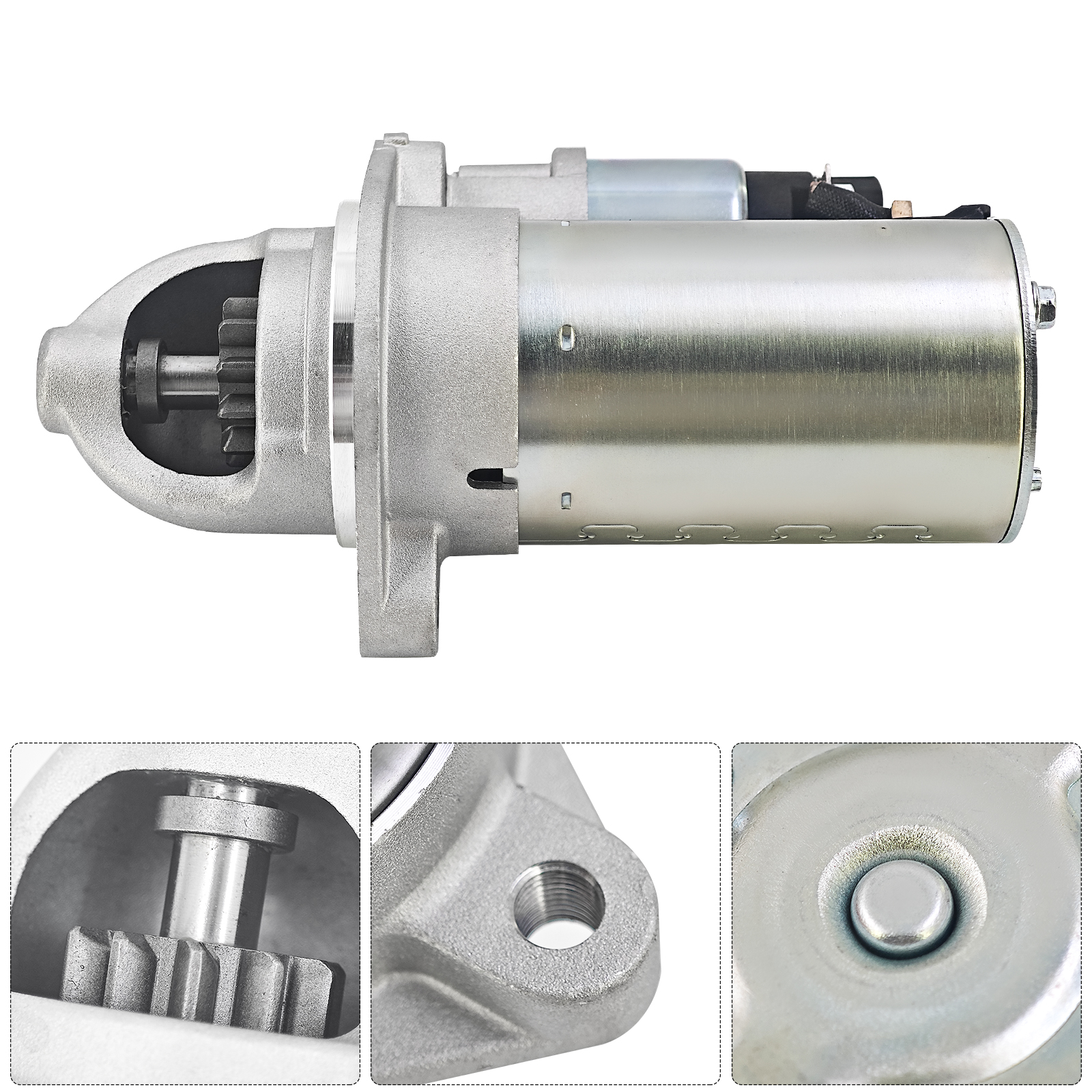Starter Motor for Hyundai Tucson 2010-2015 Sonata 2015-2019 Santa Fe Sport 2017-2018 for Kia Optima Sorento 2016-2020 2.0L 2.4L 12V 1.2 KW 10-Teeth Clockwise