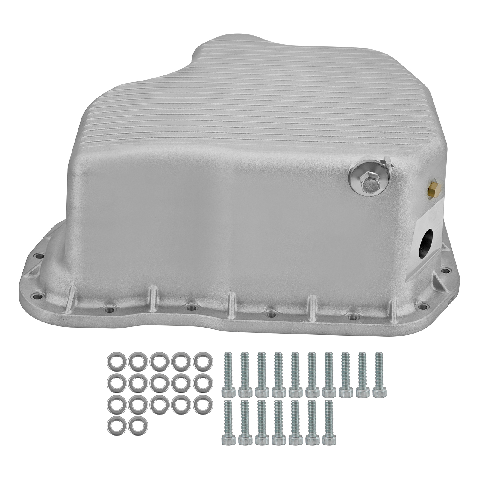 Raw High Capacity Cast Aluminum Deep Engine Oil Pan for Chevy/GMC 6.6L Duramax Diesel 2001-2010
