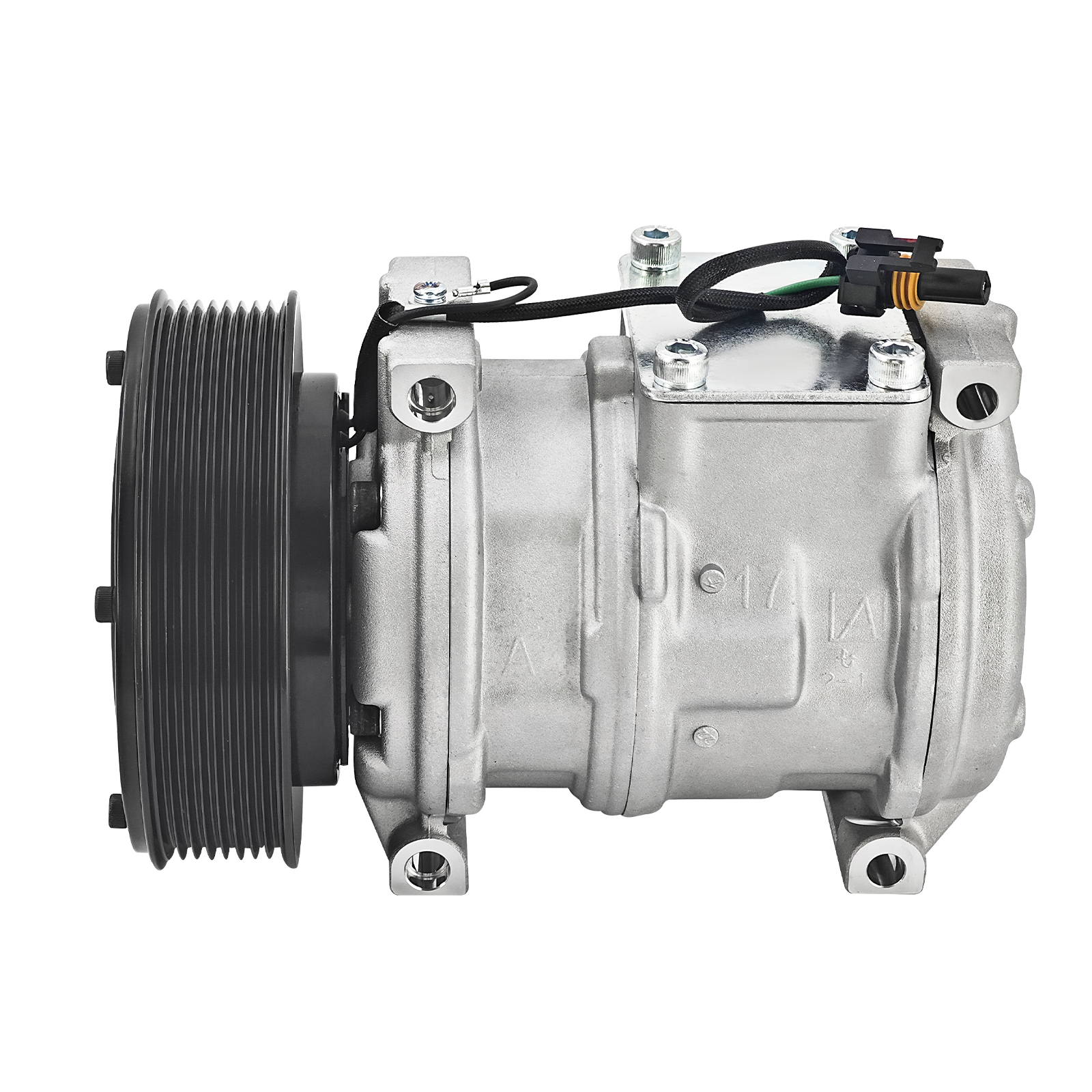 A/C Compressor 24V 8 Grooves for John Deere 444H 444J 444K 524K 544H 544J 544K 624H 624J 624K 624KR