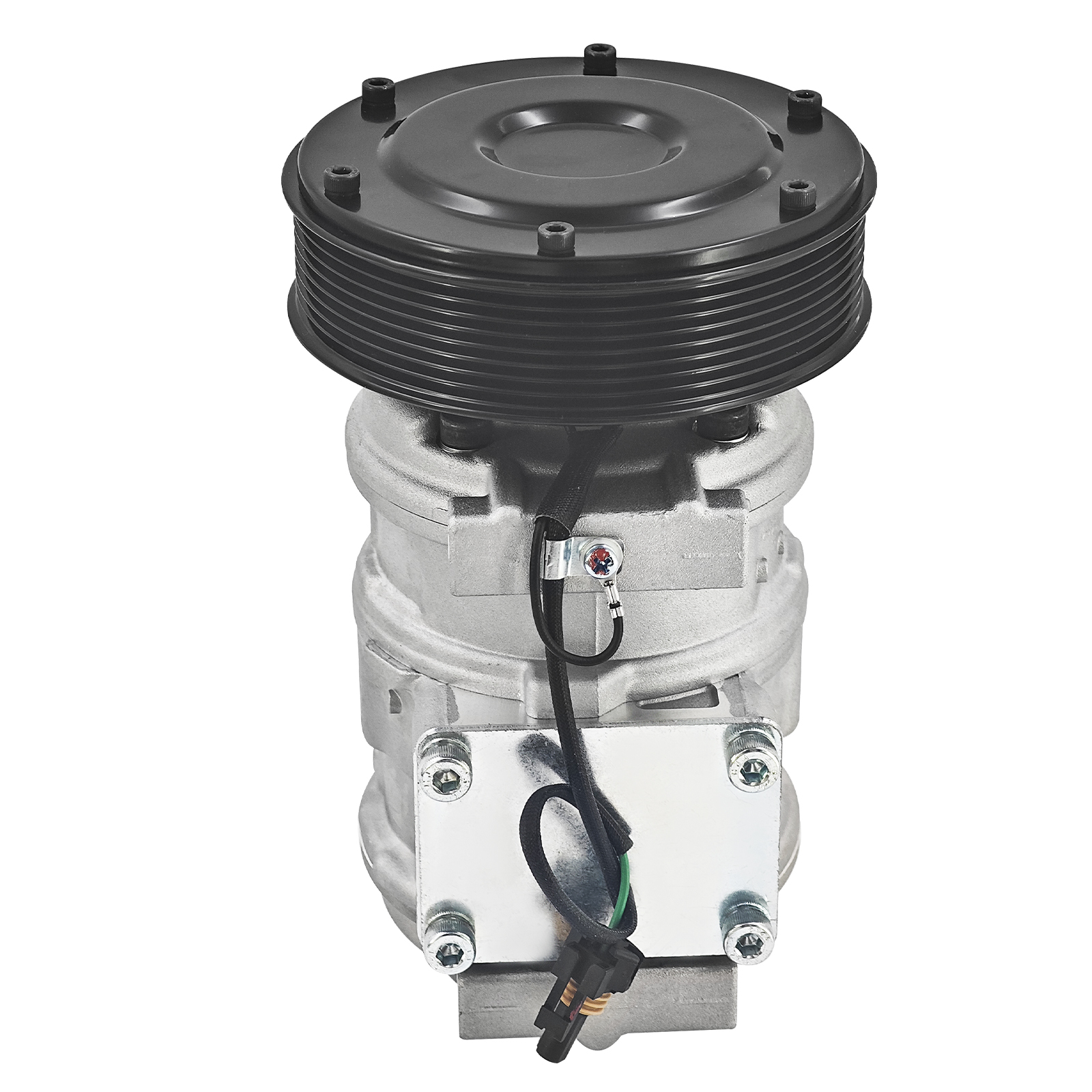 A/C Compressor 24V 8 Grooves for John Deere 444H 444J 444K 524K 544H 544J 544K 624H 624J 624K 624KR