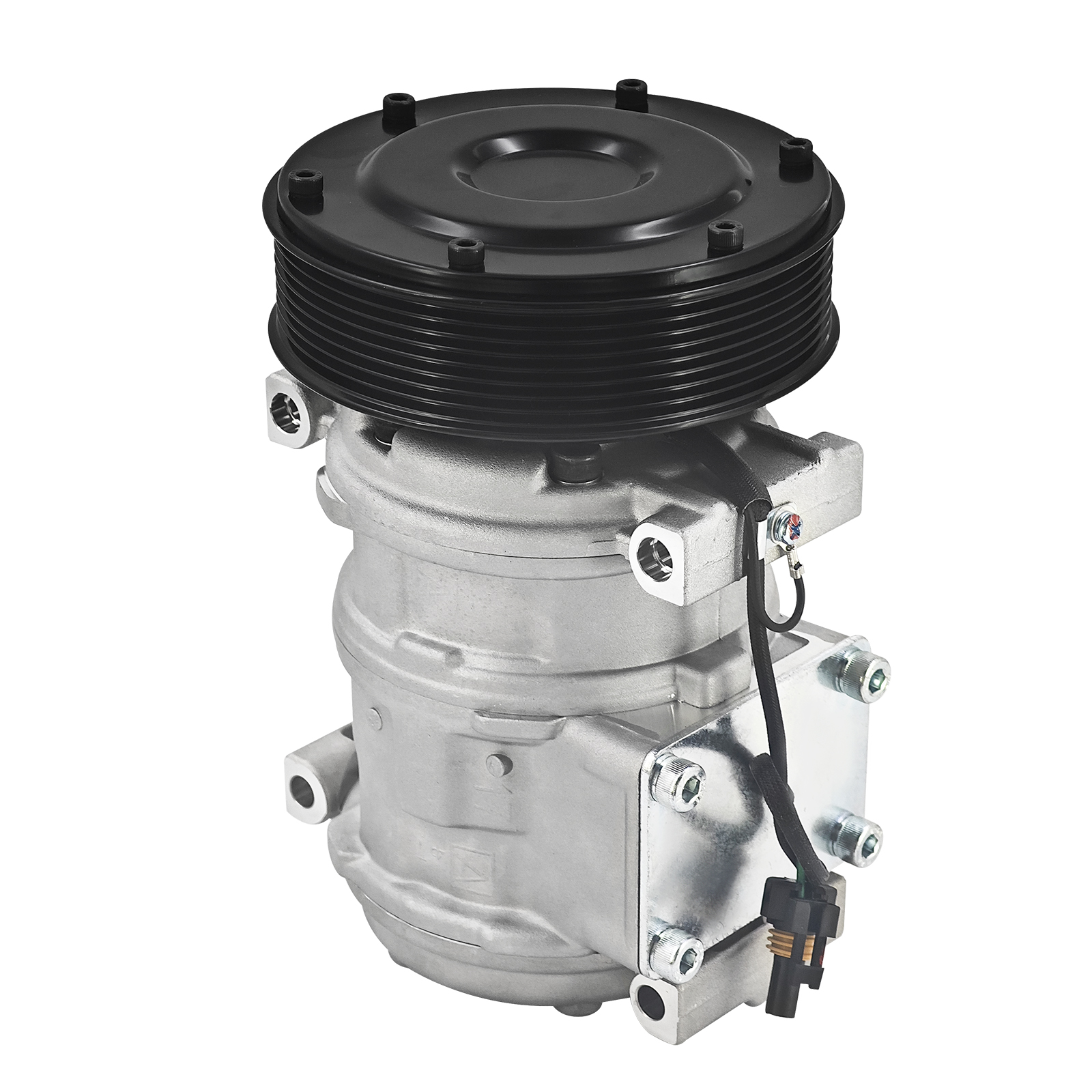 A/C Compressor 24V 8 Grooves for John Deere 444H 444J 444K 524K 544H 544J 544K 624H 624J 624K 624KR