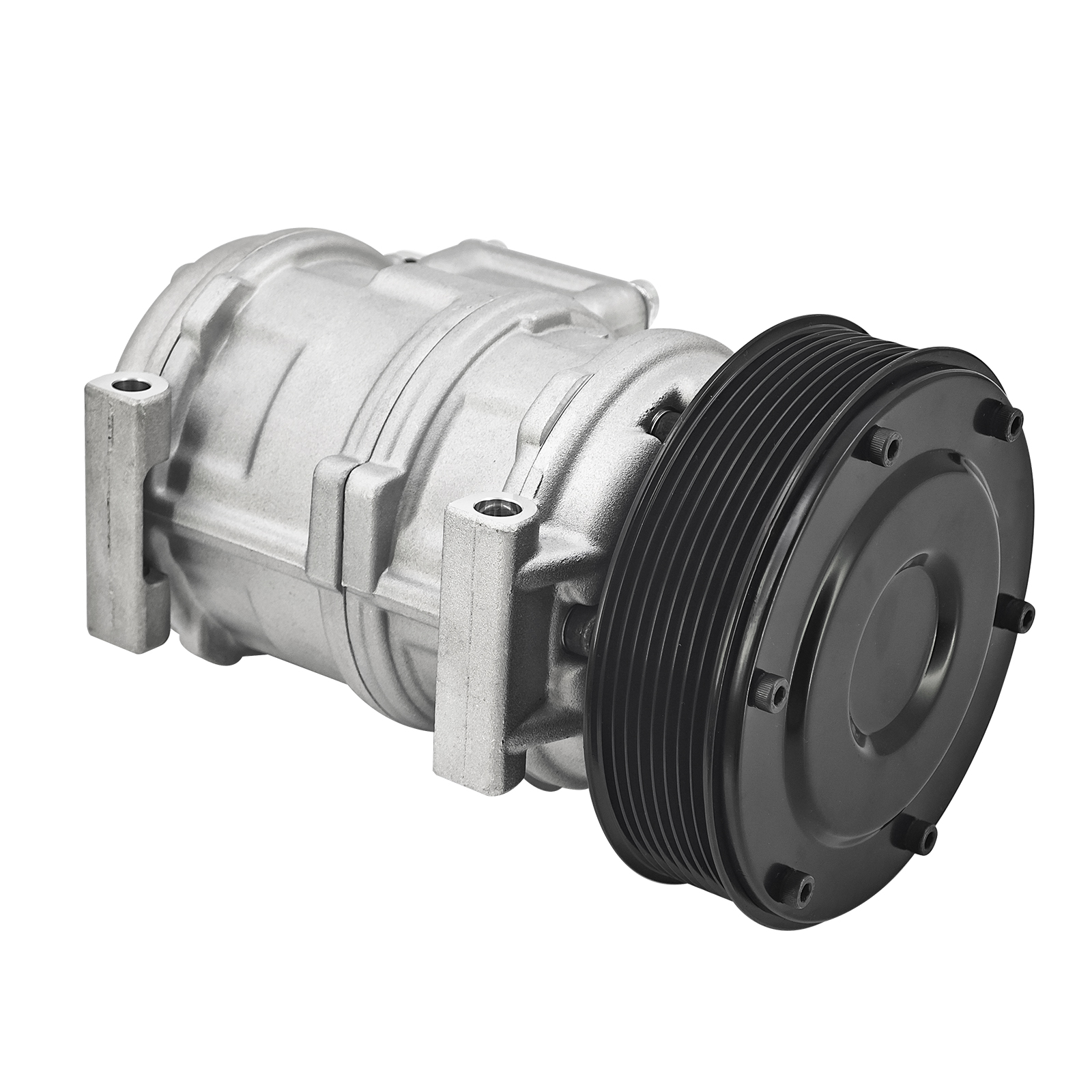 A/C Compressor 24V 8 Grooves for John Deere 444H 444J 444K 524K 544H 544J 544K 624H 624J 624K 624KR