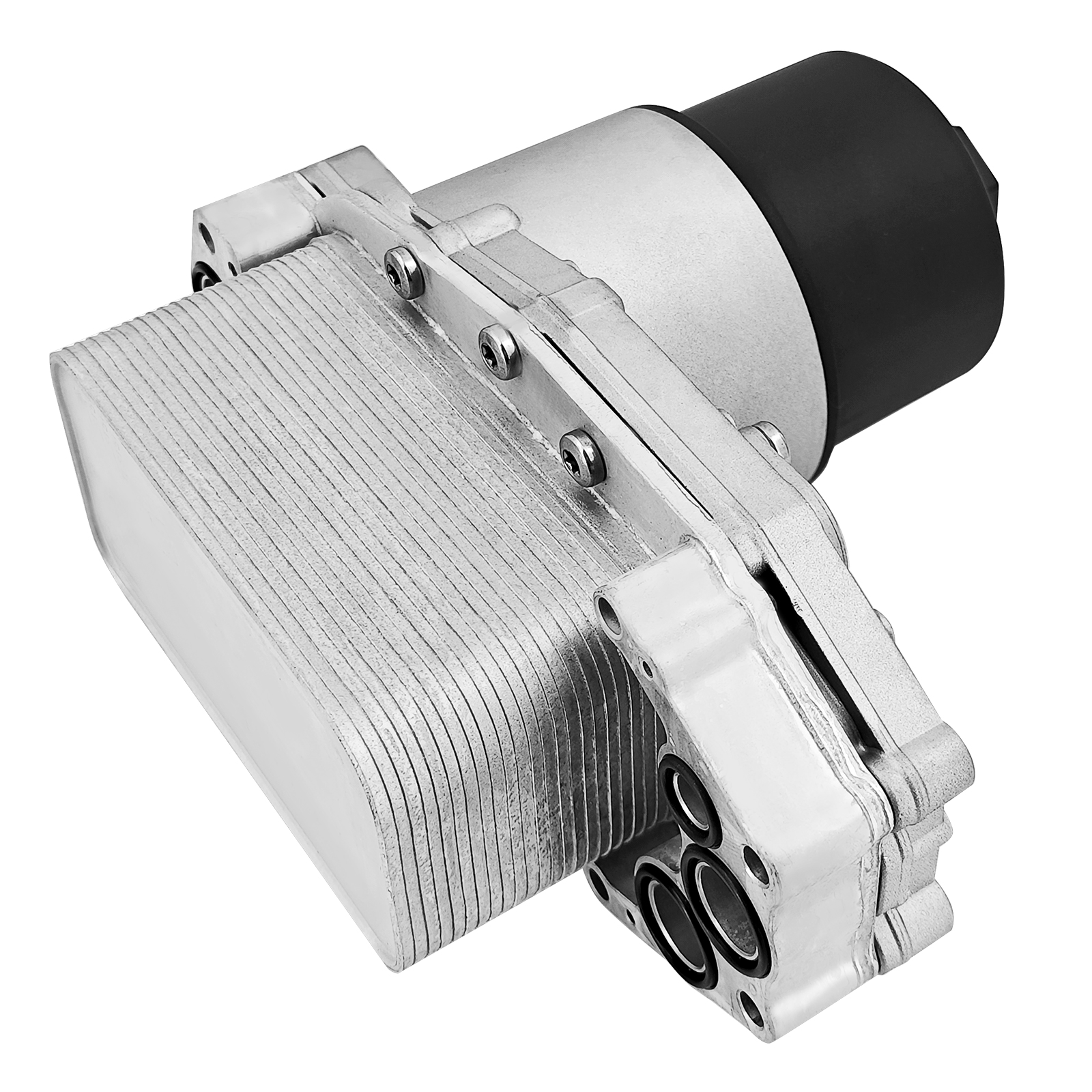 Aluminum Engine Oil Cooler Oil Filter Housing Adapter for Ford F-150 3.0L 2018-2021