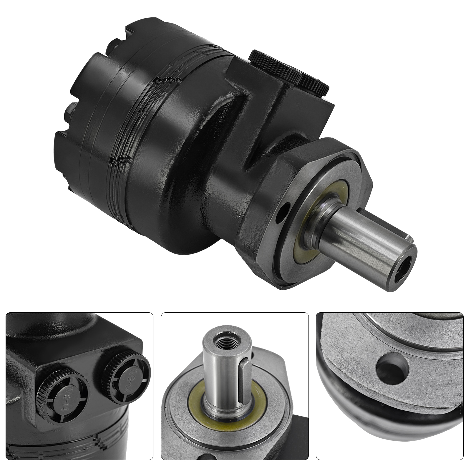 Hydraulic Motor 141cc 1-1/4" Keyed SAE A 2 Bolt for Parker TG Series Hydraulic Motors High Torque Keyed Shaft for Excavators Cranes Harvesters Tractors