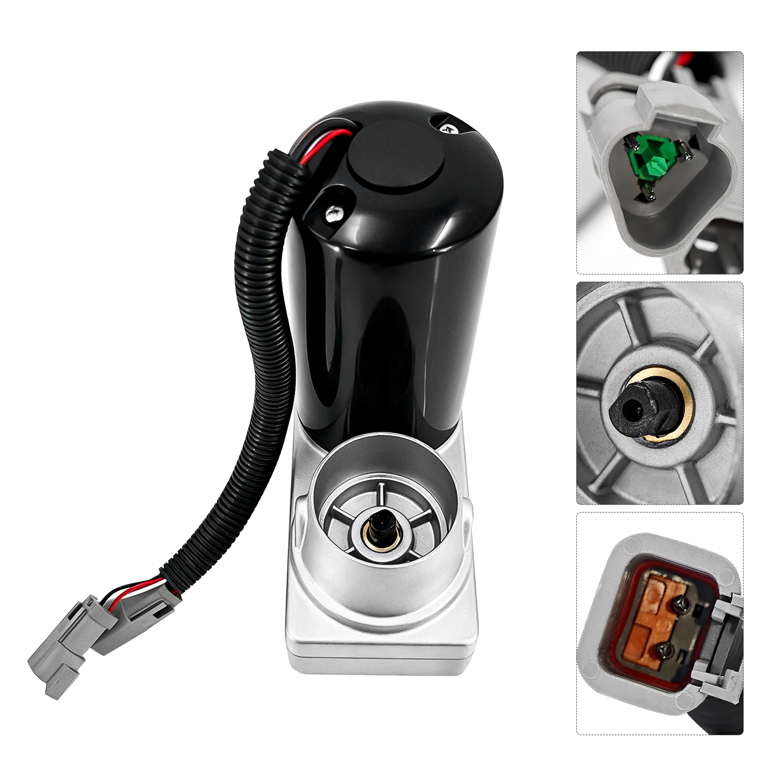 343758 5th Wheel RV Jack Motor for Ground Control 3.0 Leveling Measuring 6.69" x 7.25" w/ 7.5" wiring harness