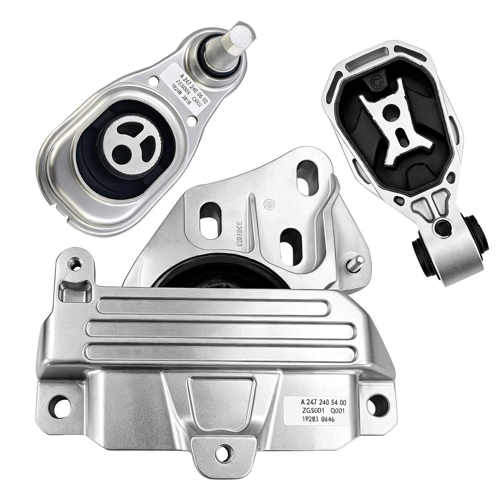 3Pcs Eng Torque Strut Mounts & Transmission Mount for Mercedes Benz A220/ GLB250/ CLA35 AMG/A35 AMG/GLA250 L4-2.0L 2019-2022