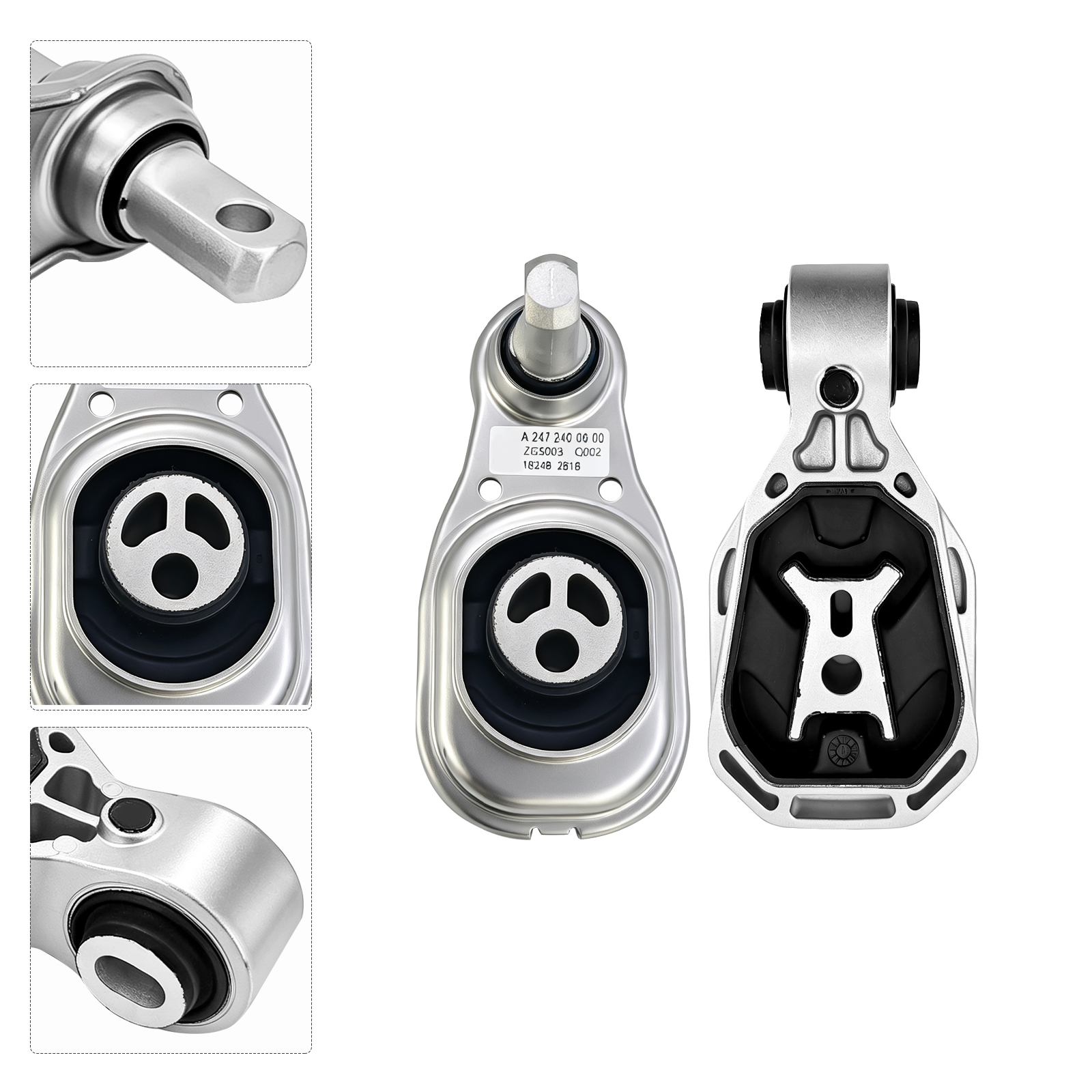 3Pcs Eng Torque Strut Mounts & Transmission Mount for Mercedes Benz A220/ GLB250/ CLA35 AMG/A35 AMG/GLA250 L4-2.0L 2019-2022